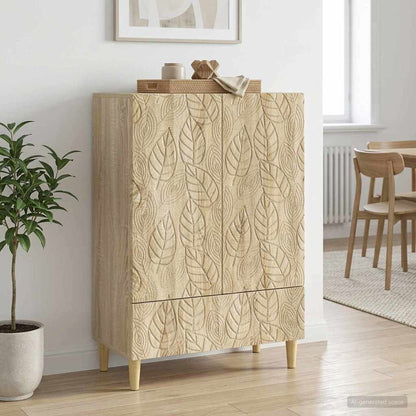 Sideboard Sonoma-Eiche 66 x 34,5 x 95 cm Holzwerkstoff