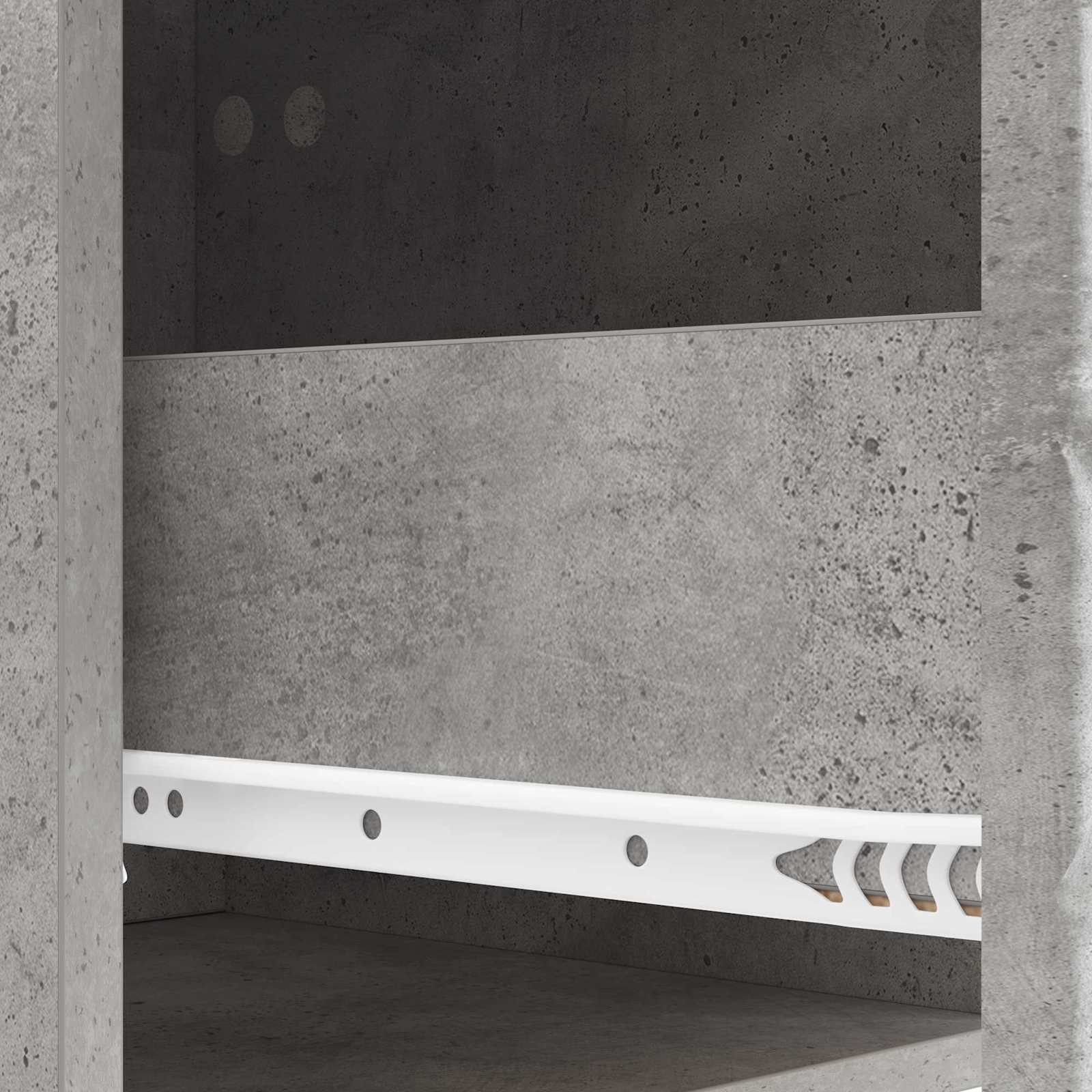 Sideboard Betongrau 66 x 34,5 x 95 cm Holzwerkstoff