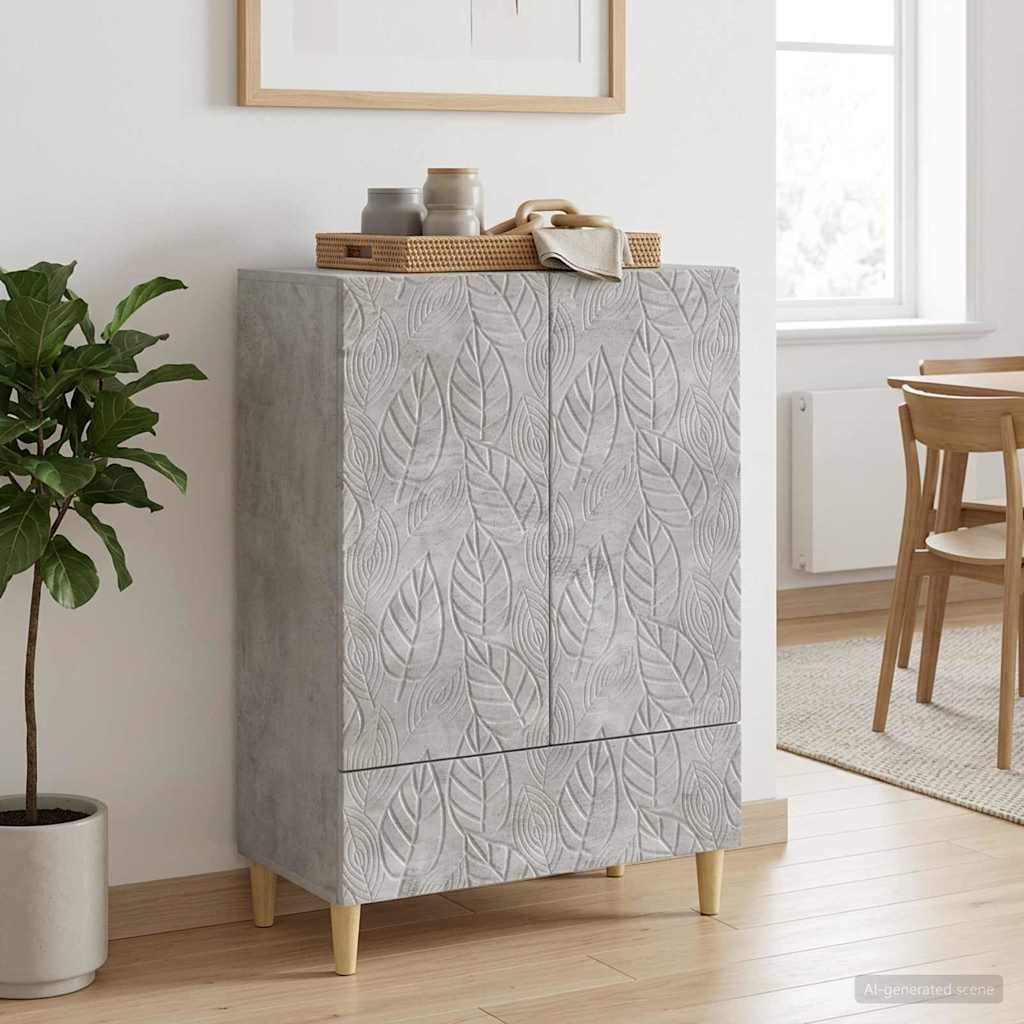 Sideboard Betongrau 66 x 34,5 x 95 cm Holzwerkstoff