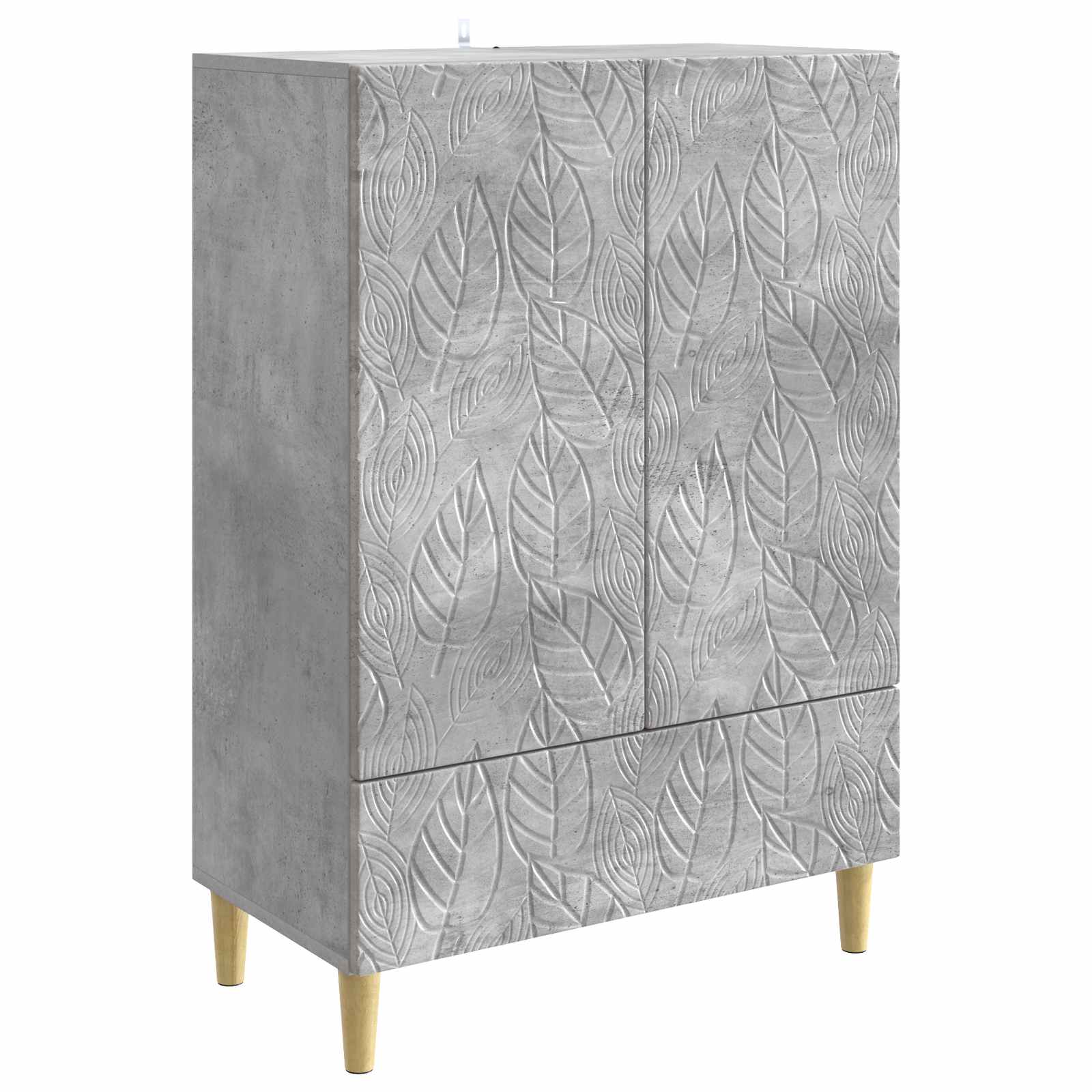 Sideboard Betongrau 66 x 34,5 x 95 cm Holzwerkstoff