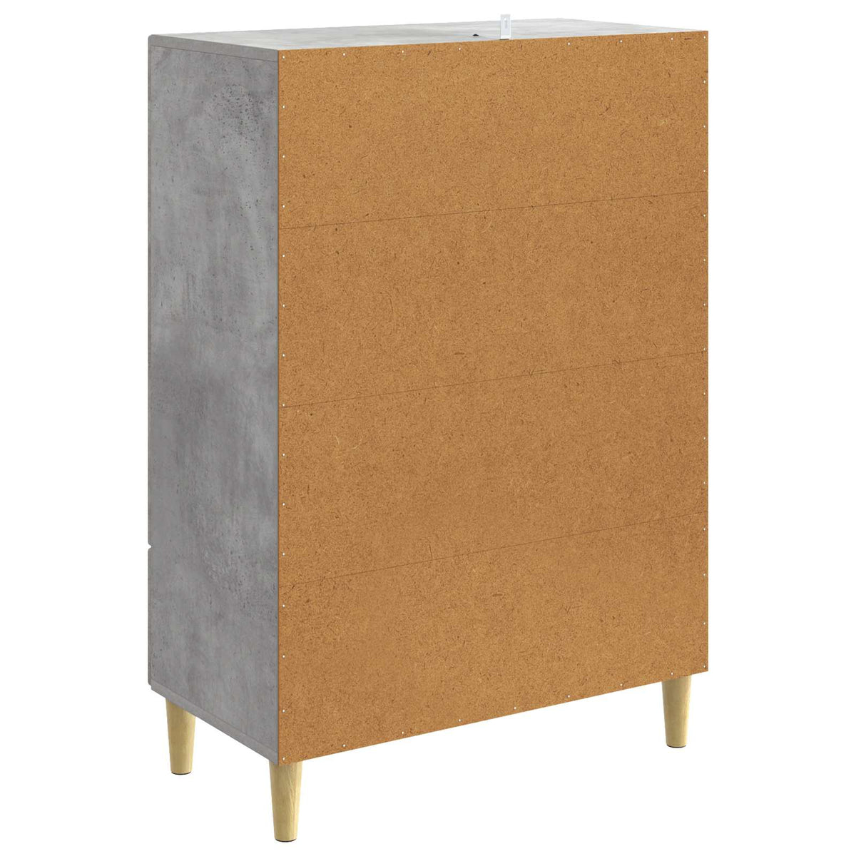 Sideboard Betongrau 66 x 34,5 x 95 cm Holzwerkstoff