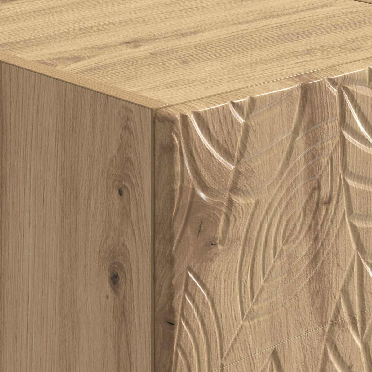 Sideboard Artisan-Eiche 66 x 34,5 x 95 cm Holzwerkstoff