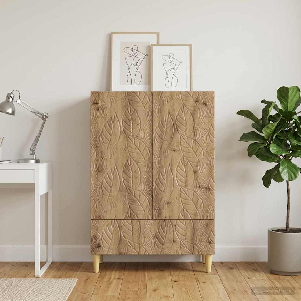 Sideboard Artisan-Eiche 66 x 34,5 x 95 cm Holzwerkstoff