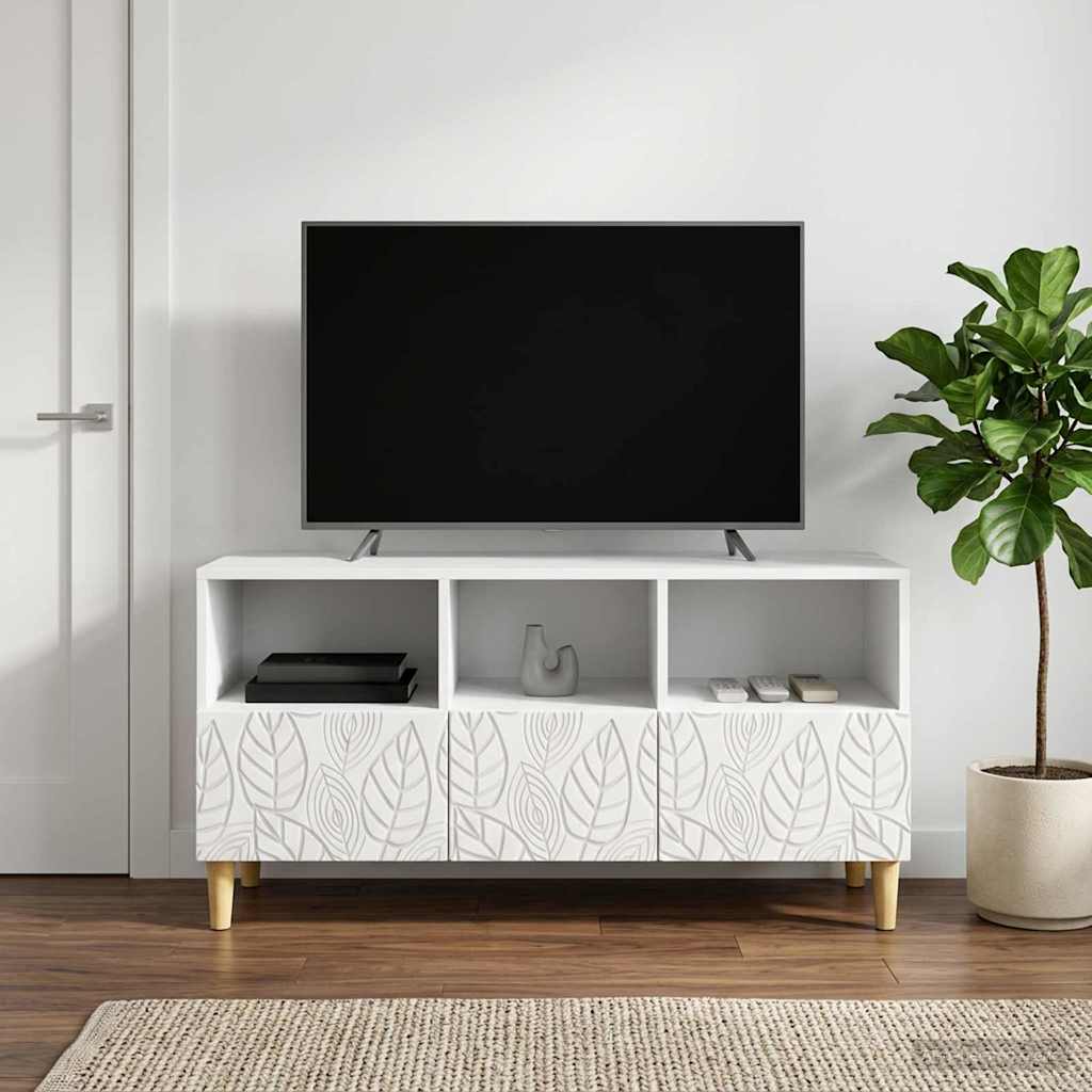 TV-Schränk 102 x 34,5 x 50 cm Weiß Holzwerkstoff