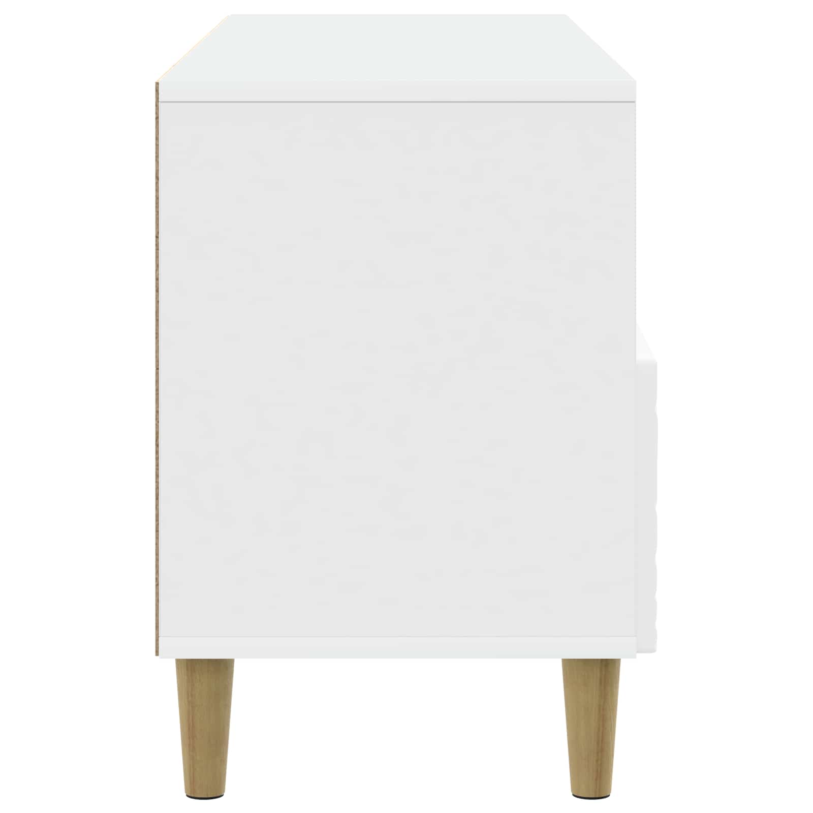 TV-Schränk 102 x 34,5 x 50 cm Weiß Holzwerkstoff