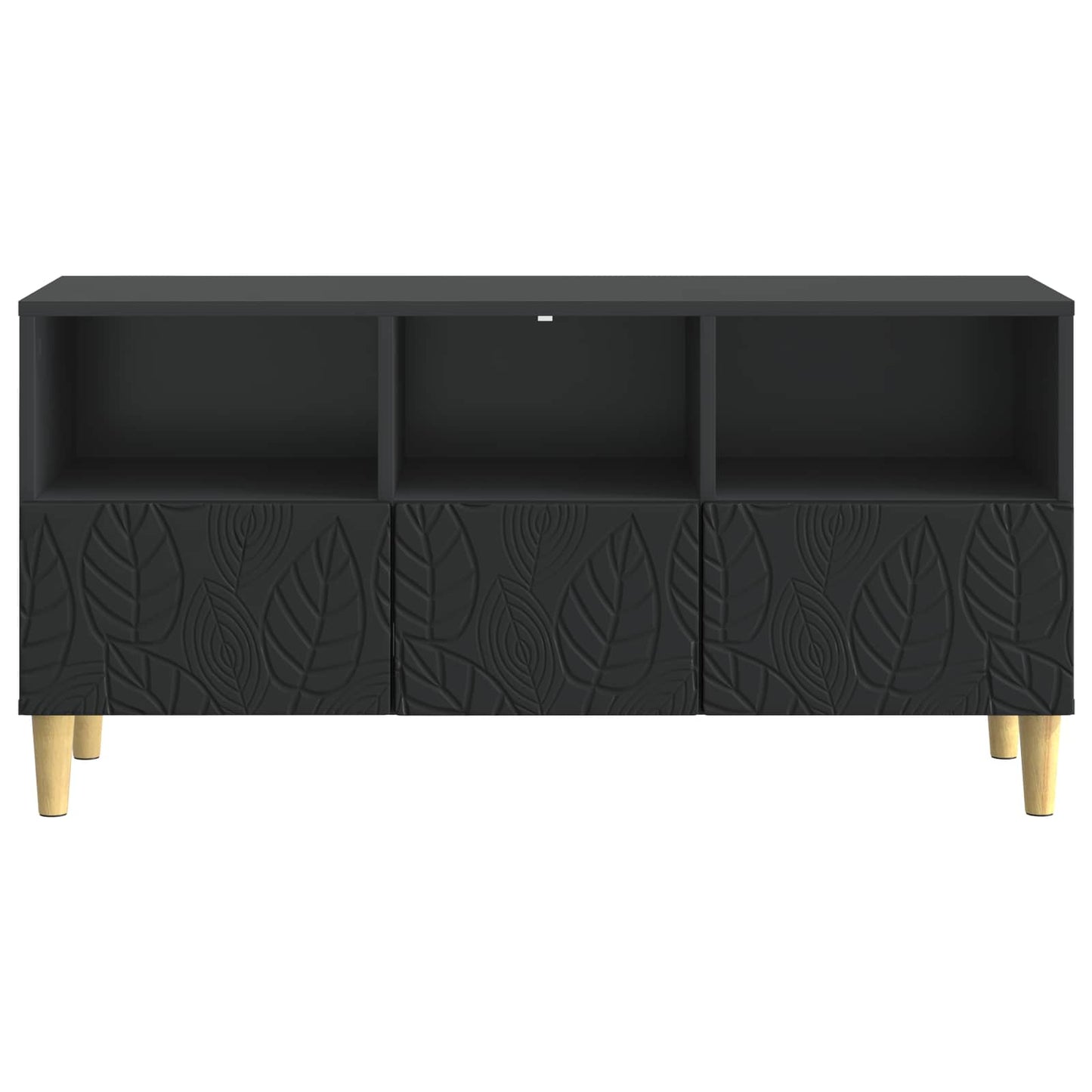 TV-Schränk 102 x 34,5 x 50 cm Schwarz Holzwerkstoff