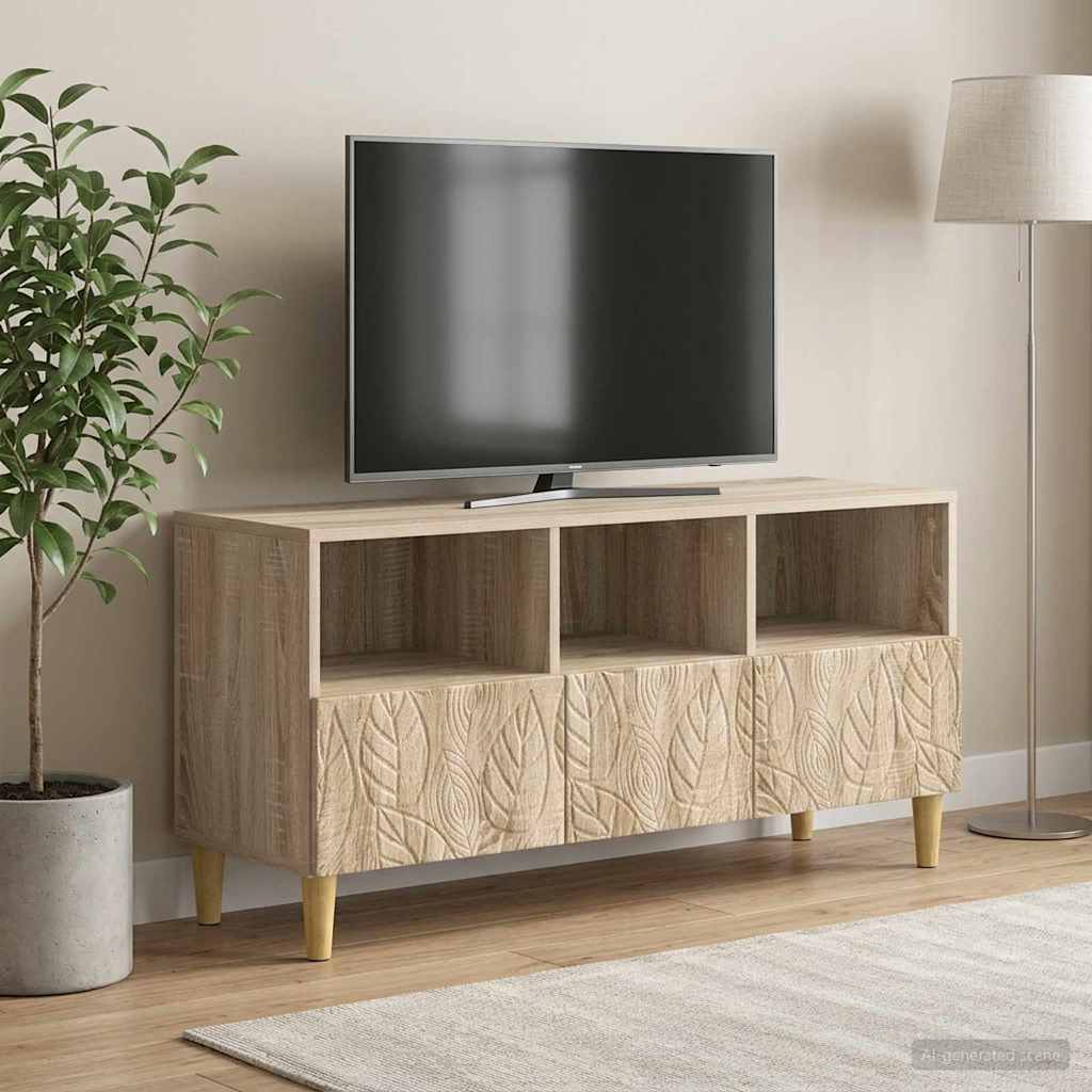 TV-Schränk 102 x 34,5 x 50 cm Sonoma-Eiche Holzwerkstoff