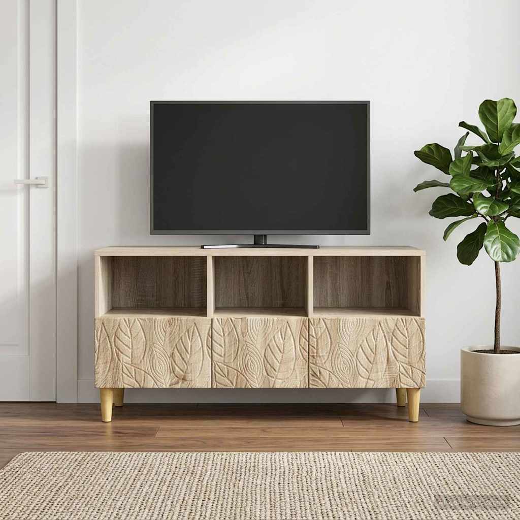 TV-Schränk 102 x 34,5 x 50 cm Sonoma-Eiche Holzwerkstoff