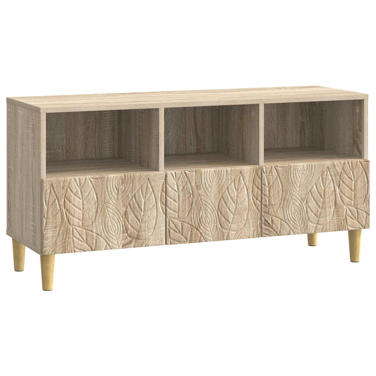 TV-Schränk 102 x 34,5 x 50 cm Sonoma-Eiche Holzwerkstoff