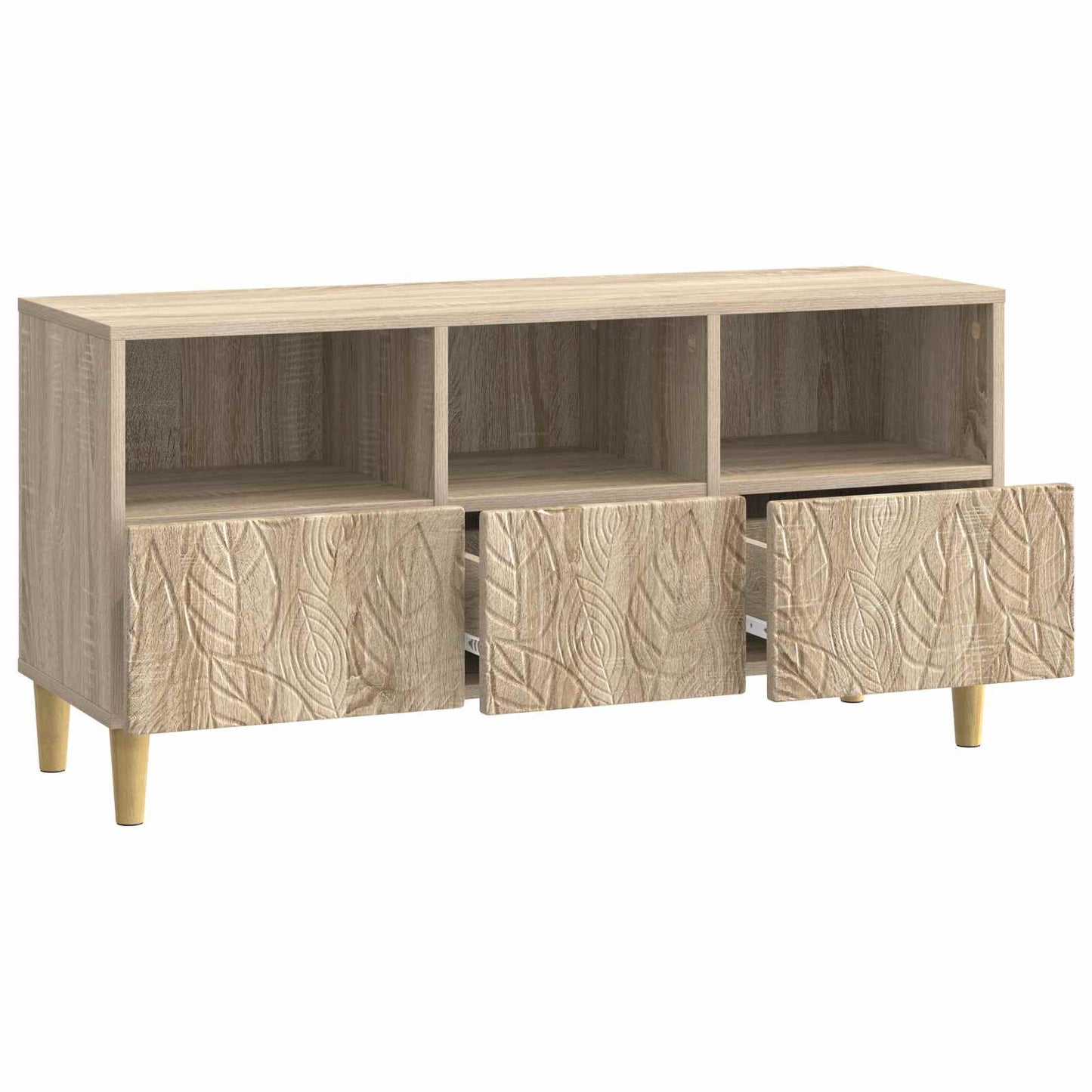 TV-Schränk 102 x 34,5 x 50 cm Sonoma-Eiche Holzwerkstoff