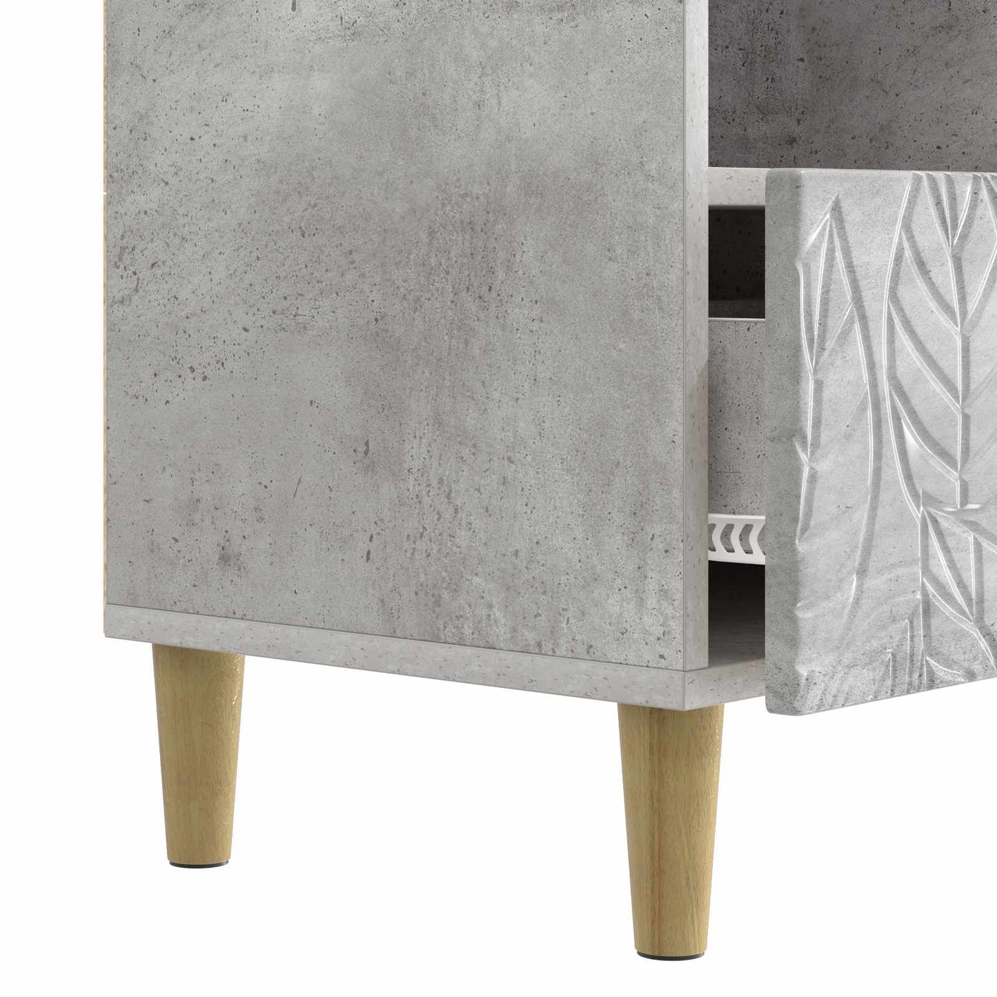 TV-Schränk 102 x 34,5 x 50 cm Betongrau Holzwerkstoff