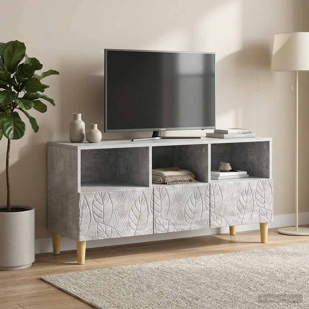 TV-Schränk 102 x 34,5 x 50 cm Betongrau Holzwerkstoff
