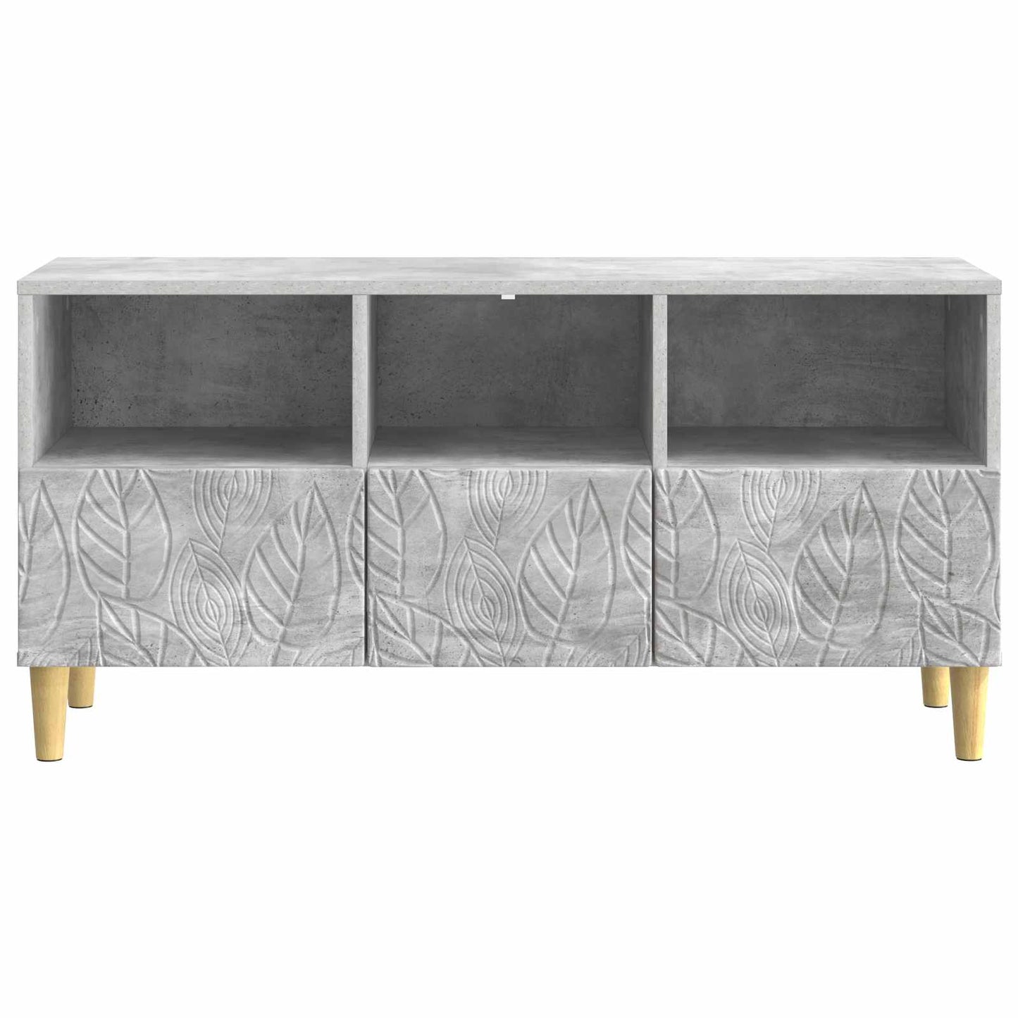 TV-Schränk 102 x 34,5 x 50 cm Betongrau Holzwerkstoff