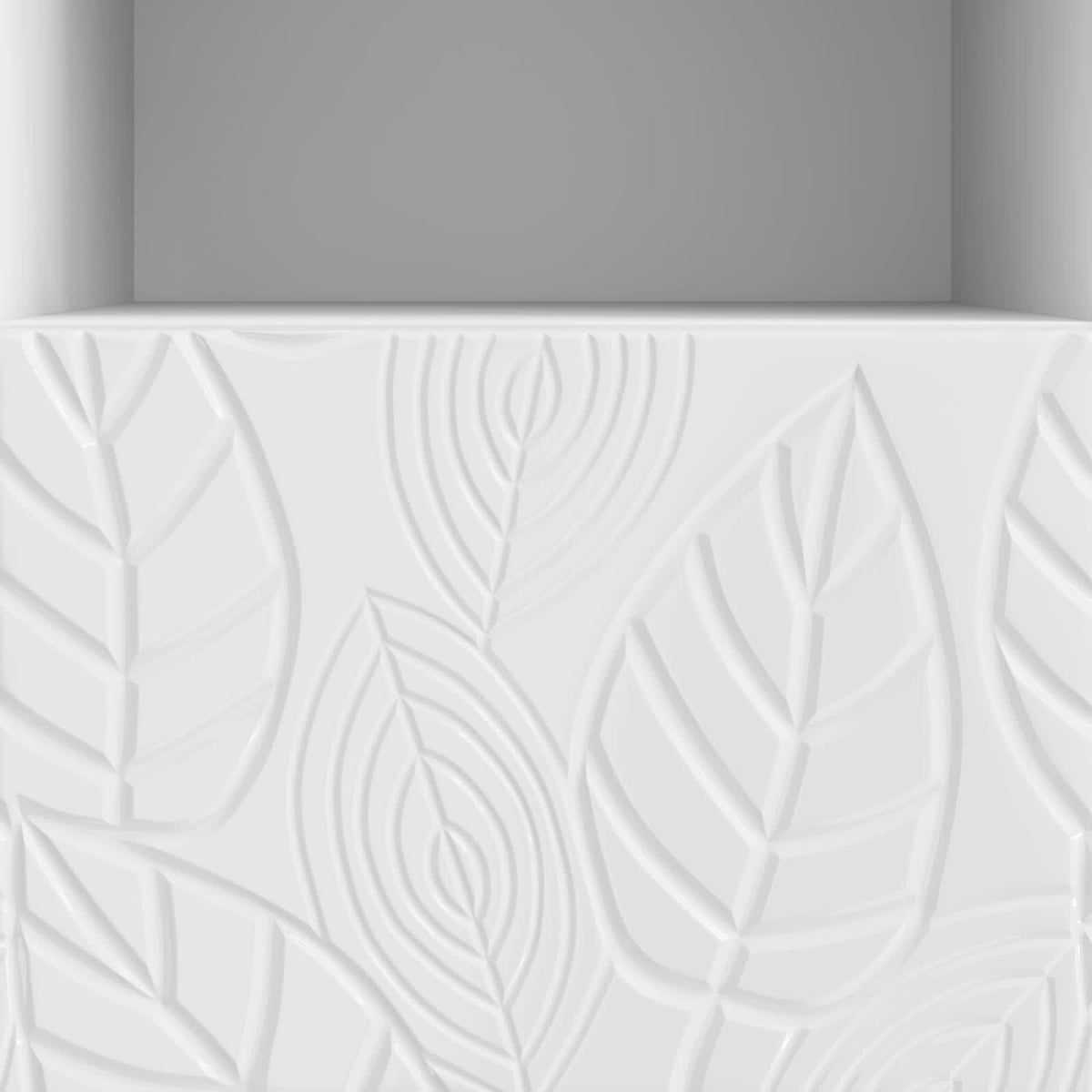 TV-Schränk 102 x 34,5 x 50 cm Hochglanz Weiß Holzwerkstoff