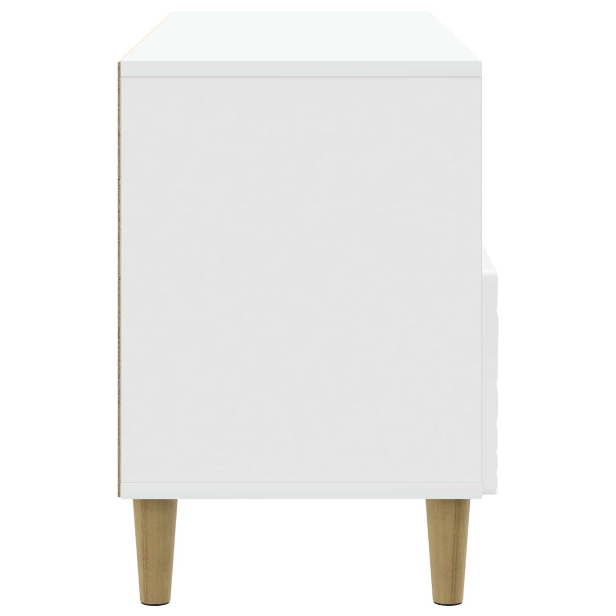 TV-Schränk 102 x 34,5 x 50 cm Hochglanz Weiß Holzwerkstoff