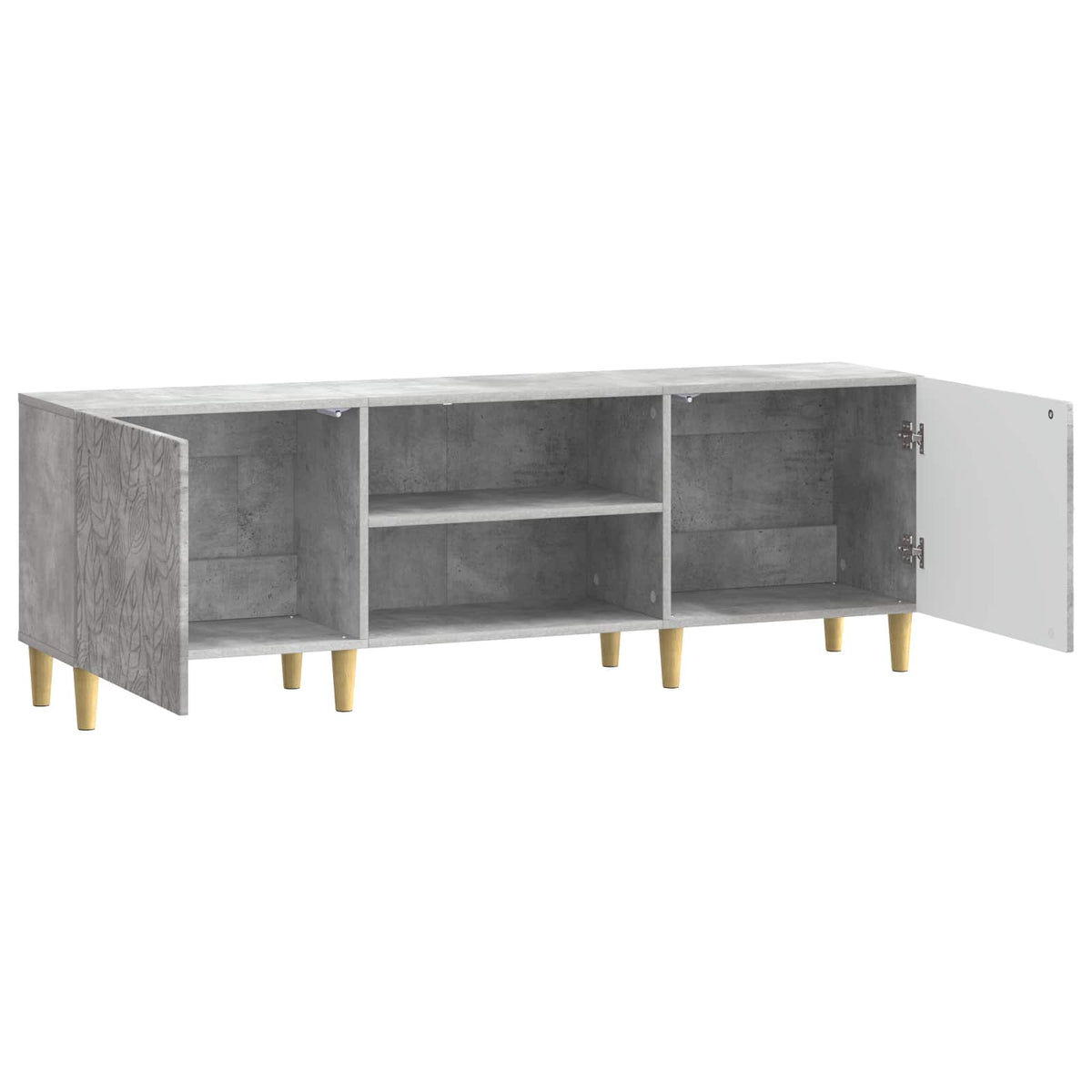 TV-Schränk 150 x 31 x 50 cm Betongrau Holzwerkstoff