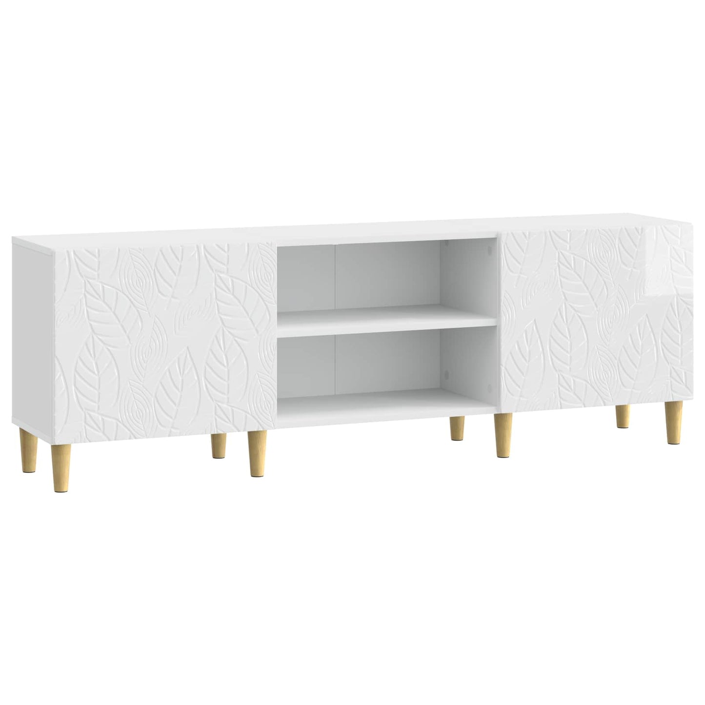 TV-Schränk 150 x 31 x 50 cm Hochglanz Weiß Holzwerkstoff
