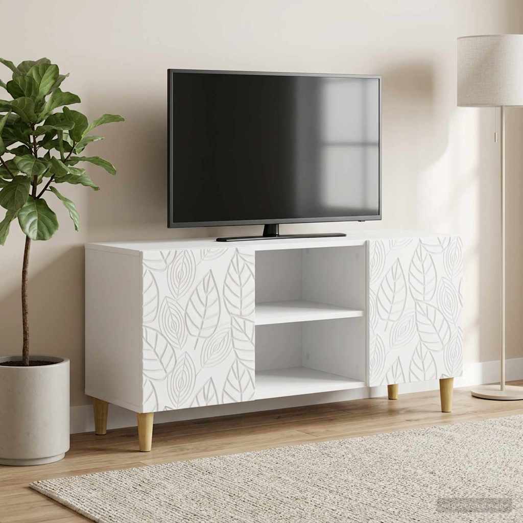 TV-Schränk 102 x 34,5 x 50 cm Weiß Holzwerkstoff