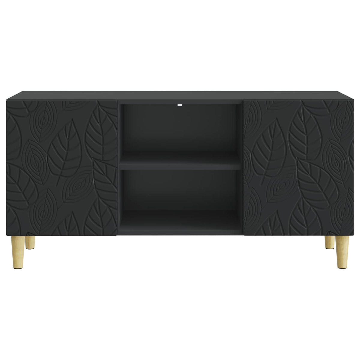 TV-Schränk 102 x 34,5 x 50 cm Schwarz Holzwerkstoff