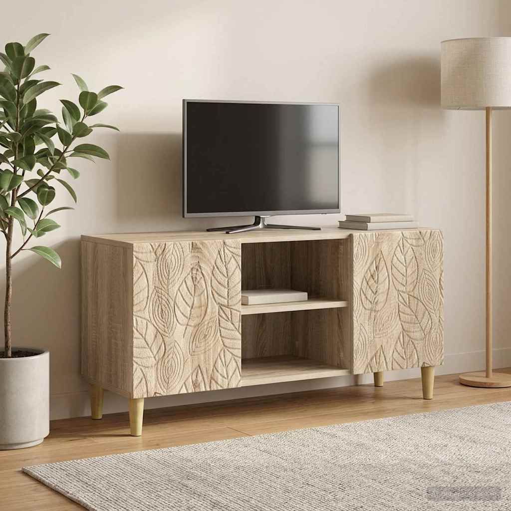 TV-Schränk 102 x 34,5 x 50 cm Sonoma-Eiche Holzwerkstoff