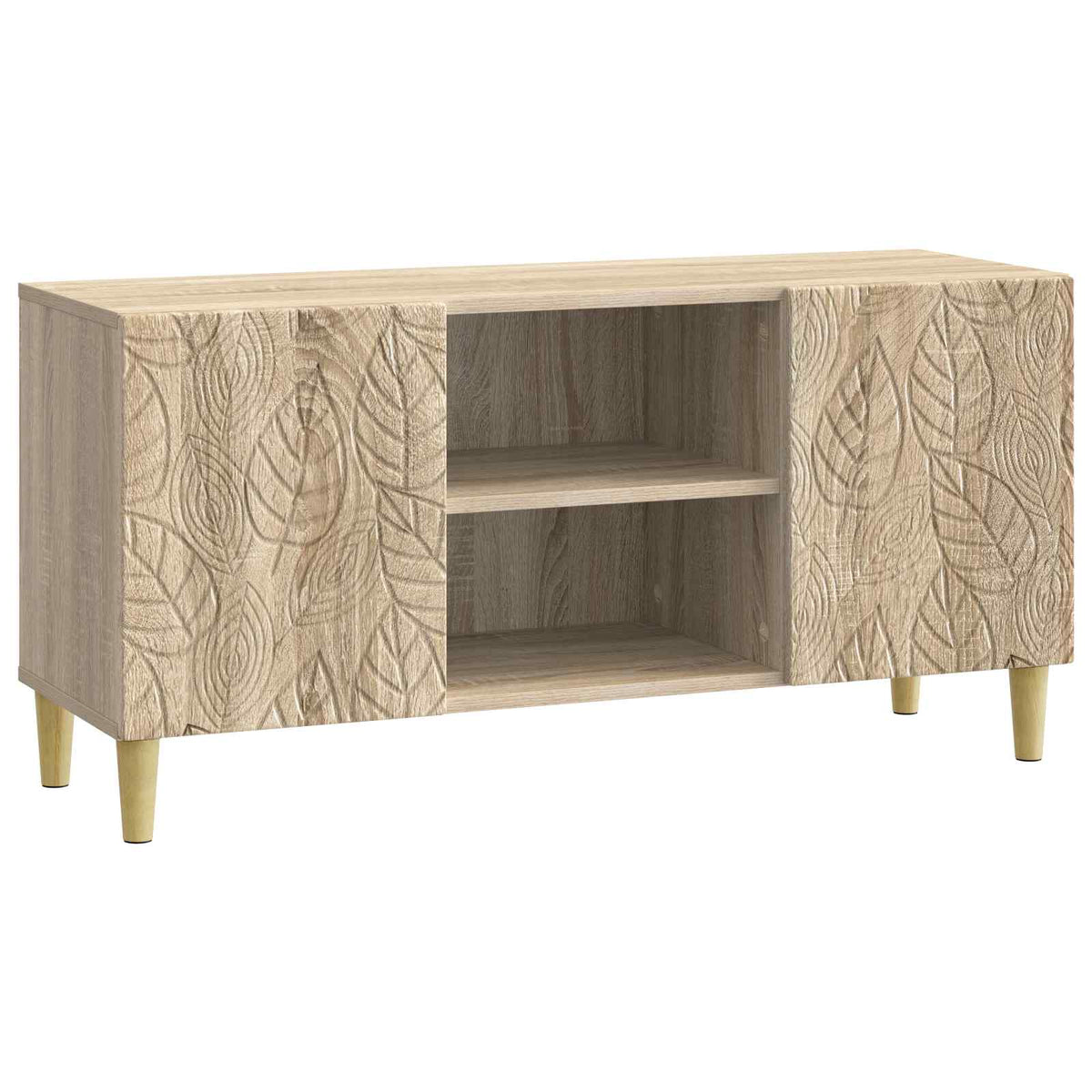 TV-Schränk 102 x 34,5 x 50 cm Sonoma-Eiche Holzwerkstoff