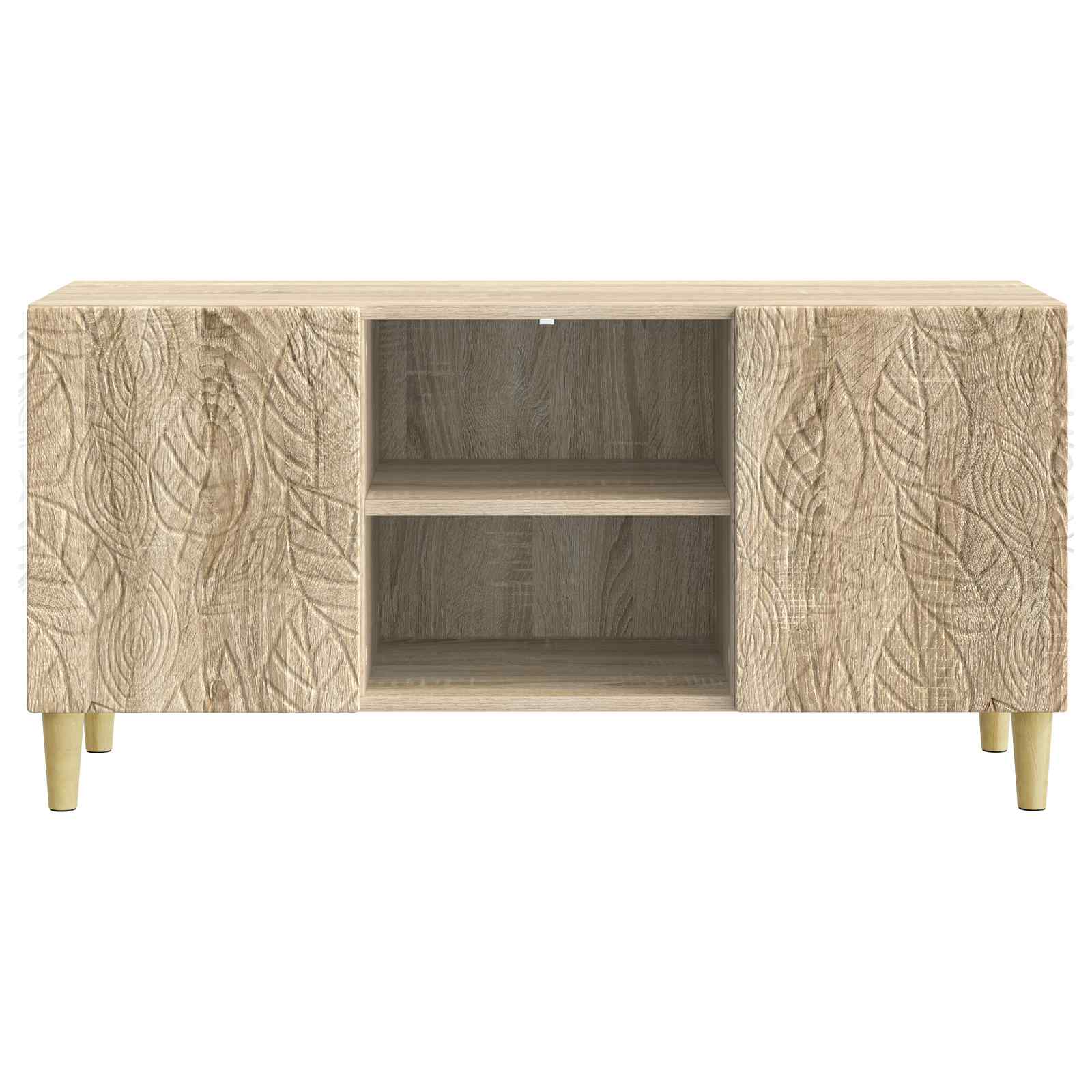 TV-Schränk 102 x 34,5 x 50 cm Sonoma-Eiche Holzwerkstoff