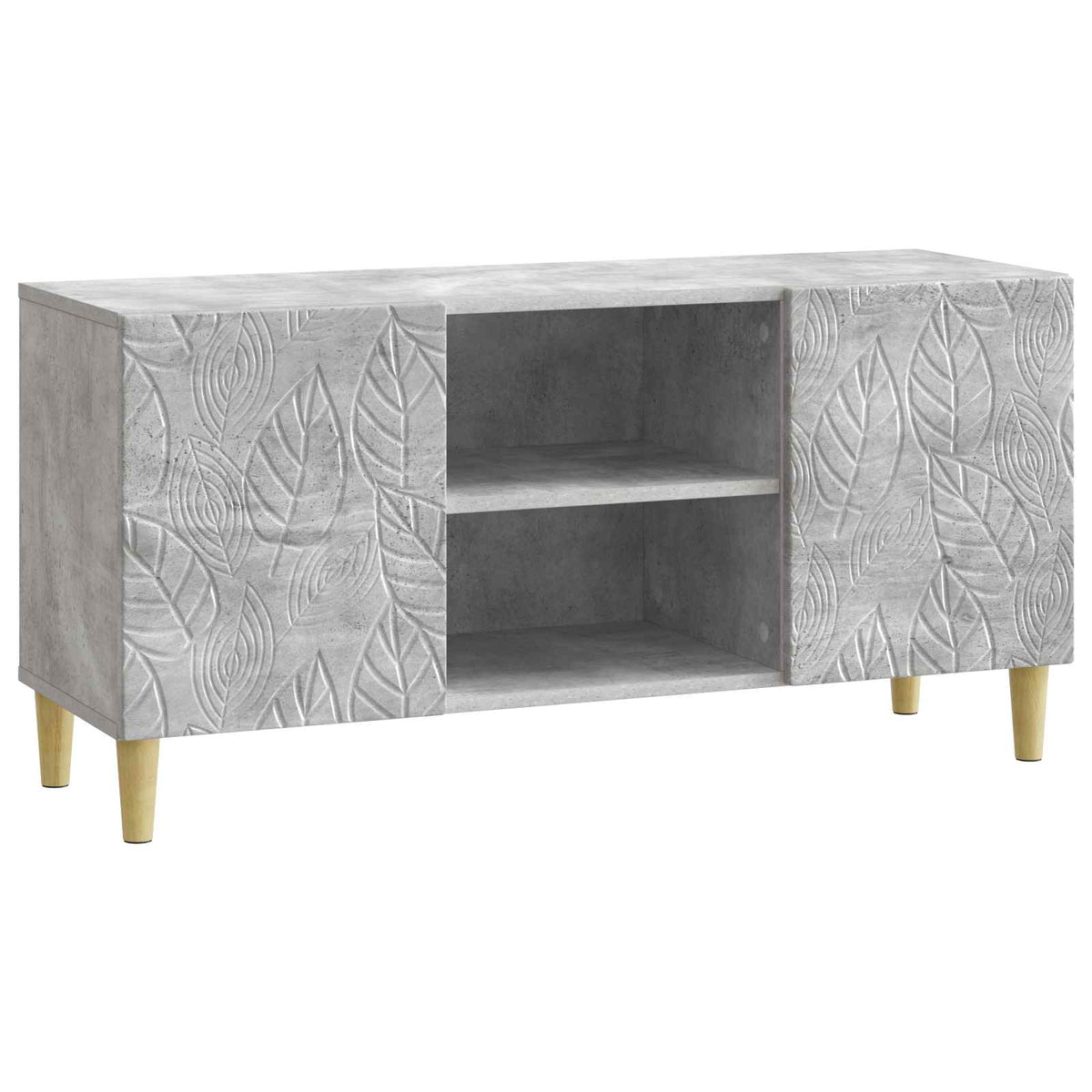 TV-Schränk 102 x 34,5 x 50 cm Betongrau Holzwerkstoff