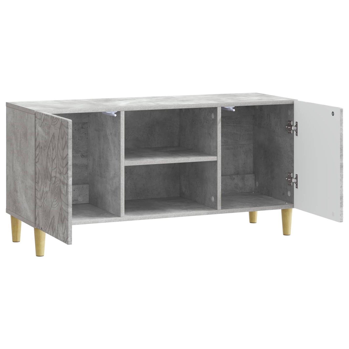 TV-Schränk 102 x 34,5 x 50 cm Betongrau Holzwerkstoff