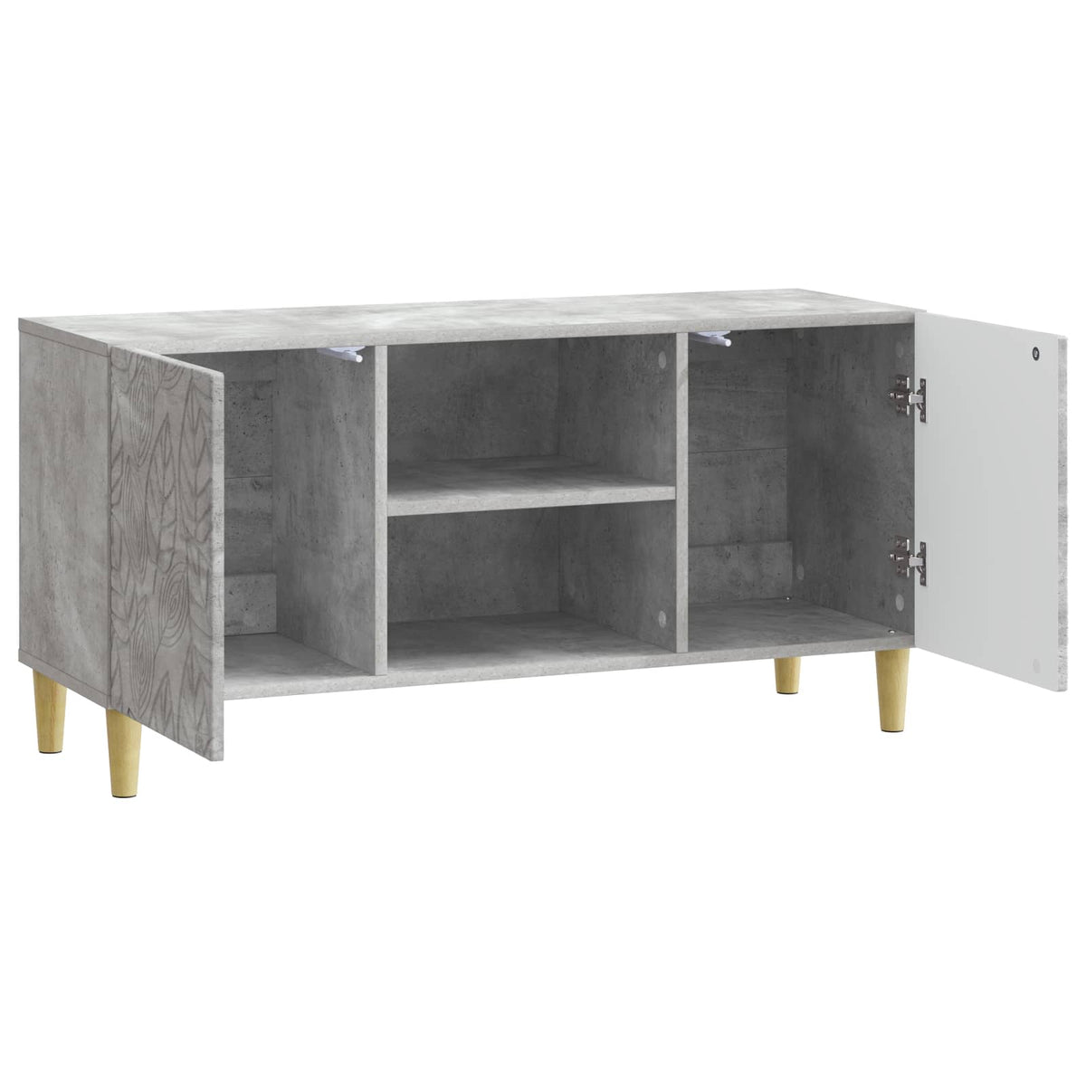 TV-Schränk 102 x 34,5 x 50 cm Betongrau Holzwerkstoff