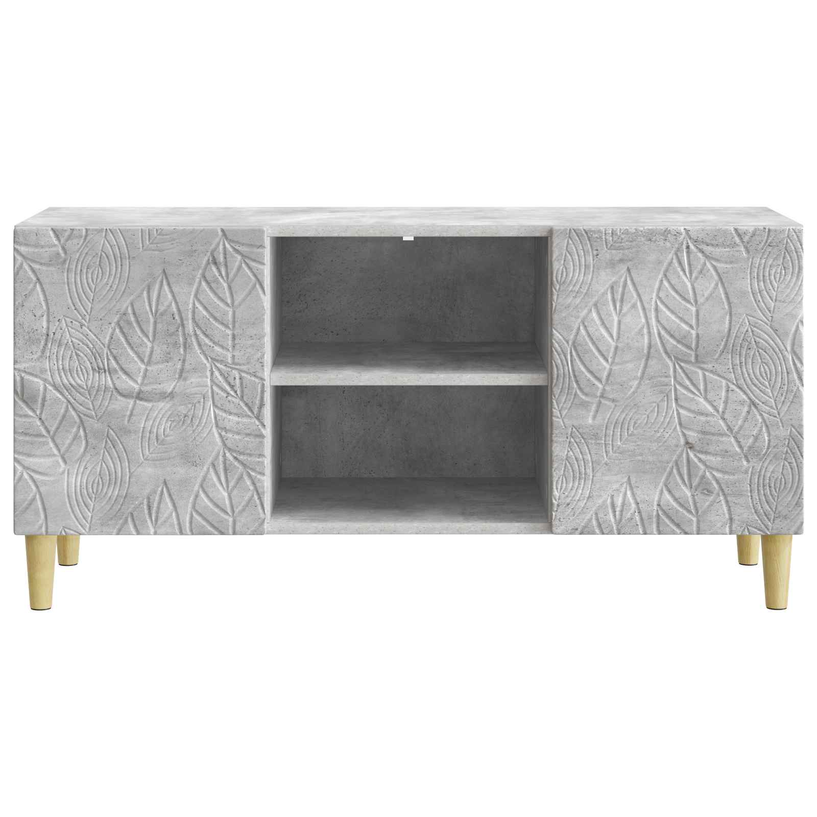 TV-Schränk 102 x 34,5 x 50 cm Betongrau Holzwerkstoff