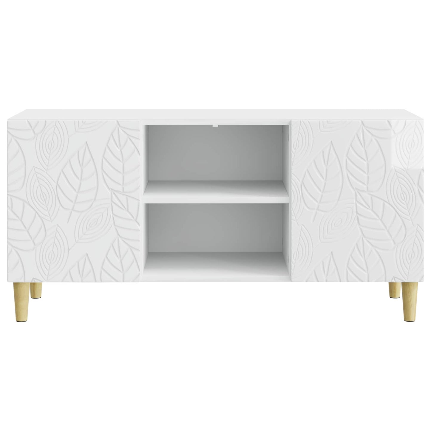TV-Schränk 102 x 34,5 x 50 cm Hochglanz Weiß Holzwerkstoff