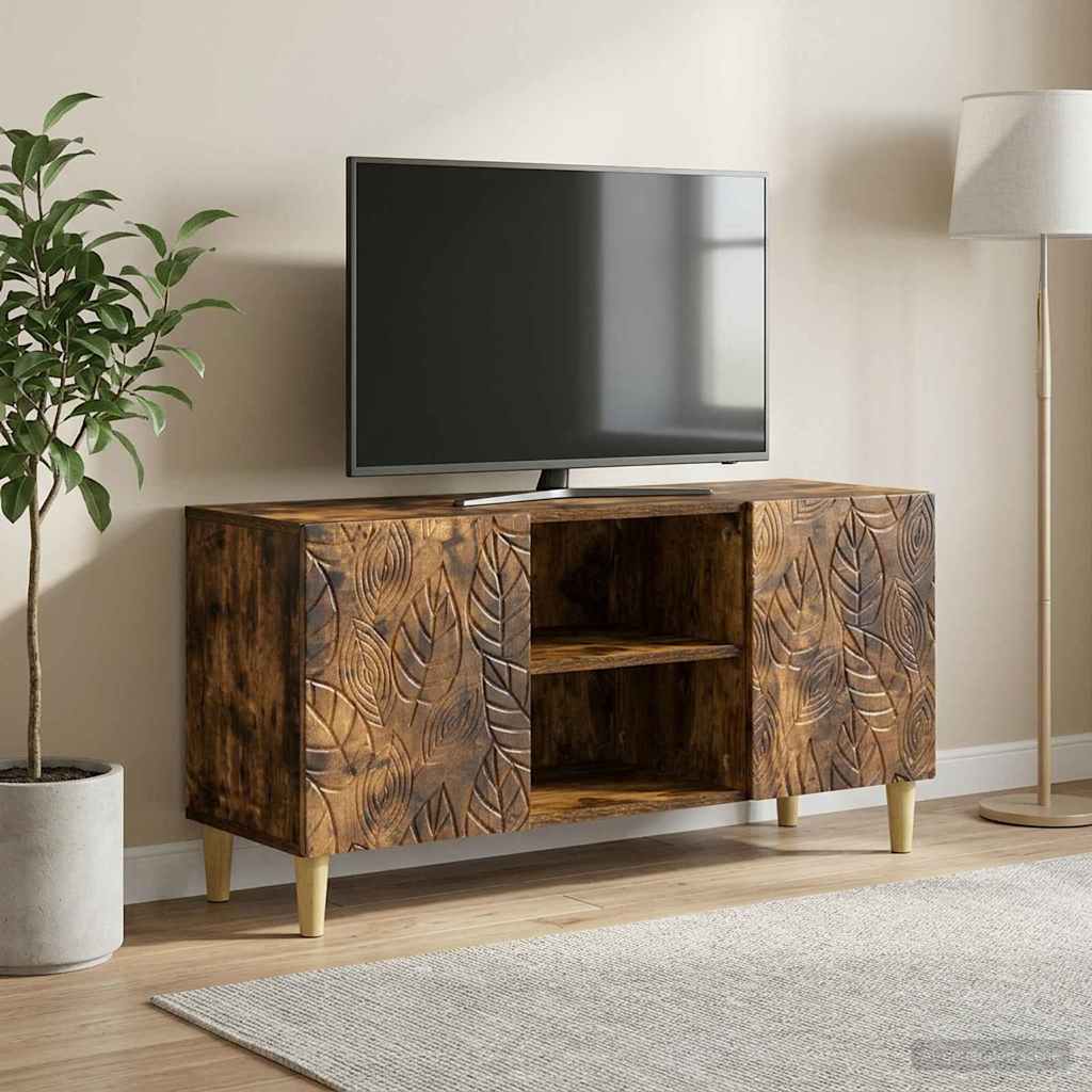 TV-Schränk 102 x 34,5 x 50 cm Geräucherte Eiche Holzwerkstoff