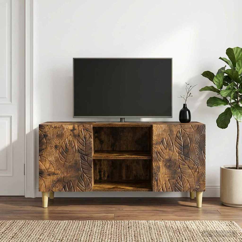 TV-Schränk 102 x 34,5 x 50 cm Geräucherte Eiche Holzwerkstoff