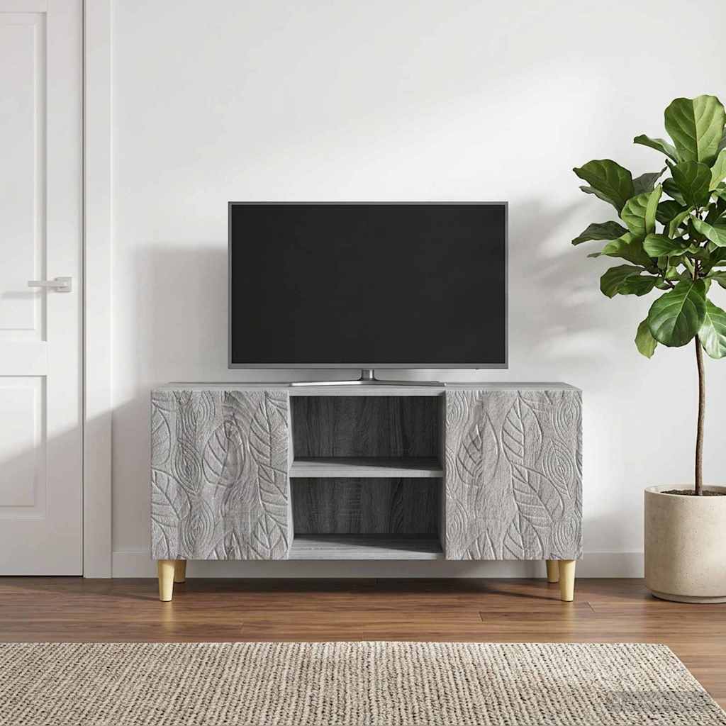 TV-Schränk 102 x 34,5 x 50 cm Grau Sonoma Holzwerkstoff
