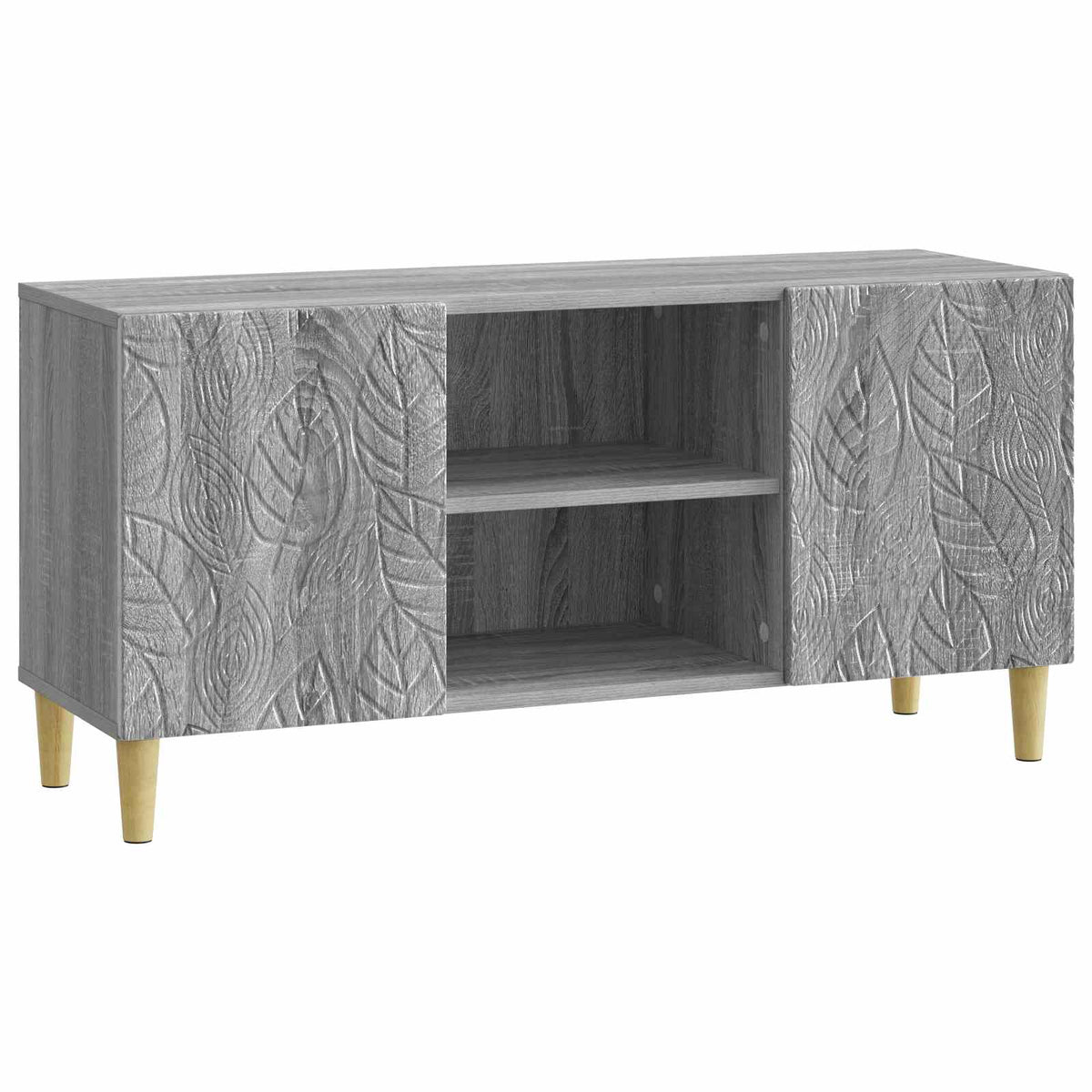 TV-Schränk 102 x 34,5 x 50 cm Grau Sonoma Holzwerkstoff