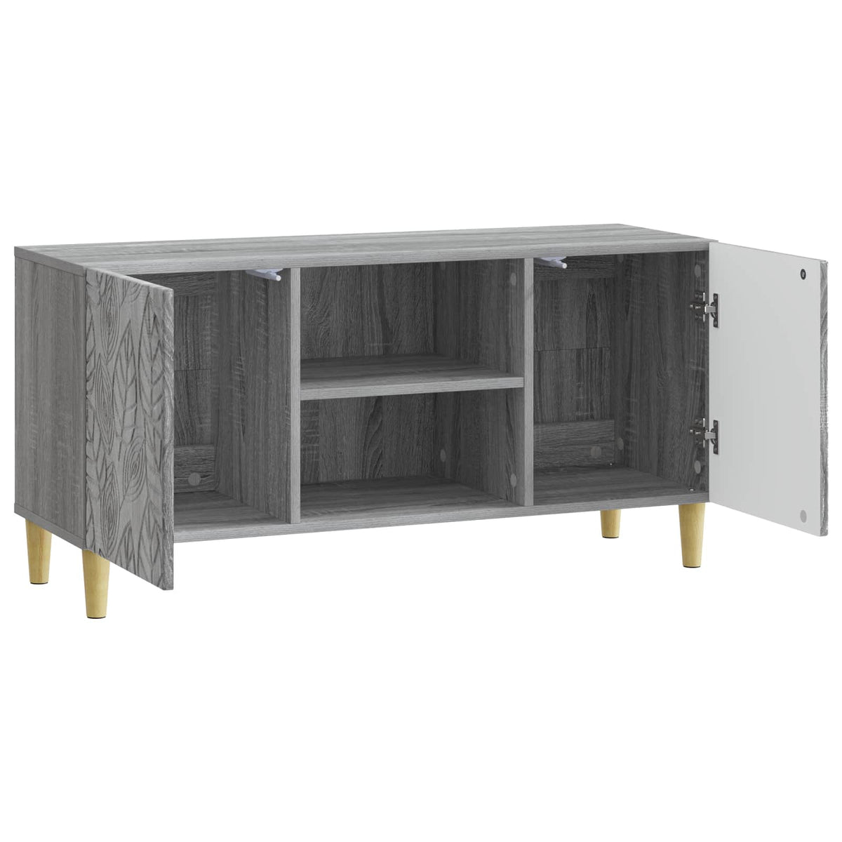 TV-Schränk 102 x 34,5 x 50 cm Grau Sonoma Holzwerkstoff