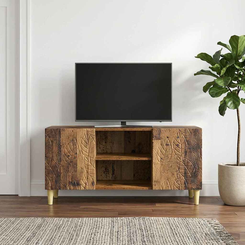 TV-Schränk 102 x 34,5 x 50 cm Altholz Holzwerkstoff