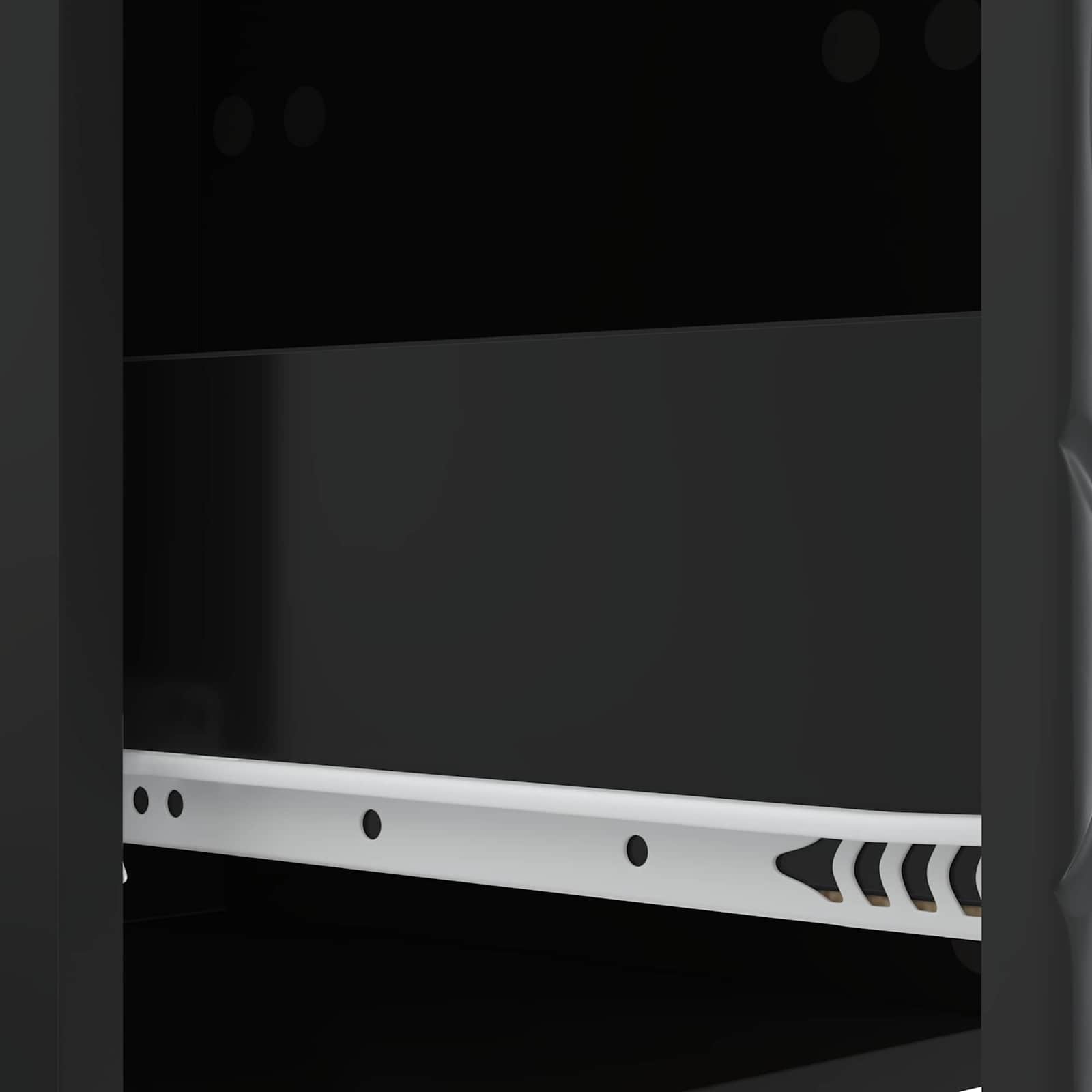 TV-Schränk 147 x 34,5 x 30 cm Schwarz Holzwerkstoff