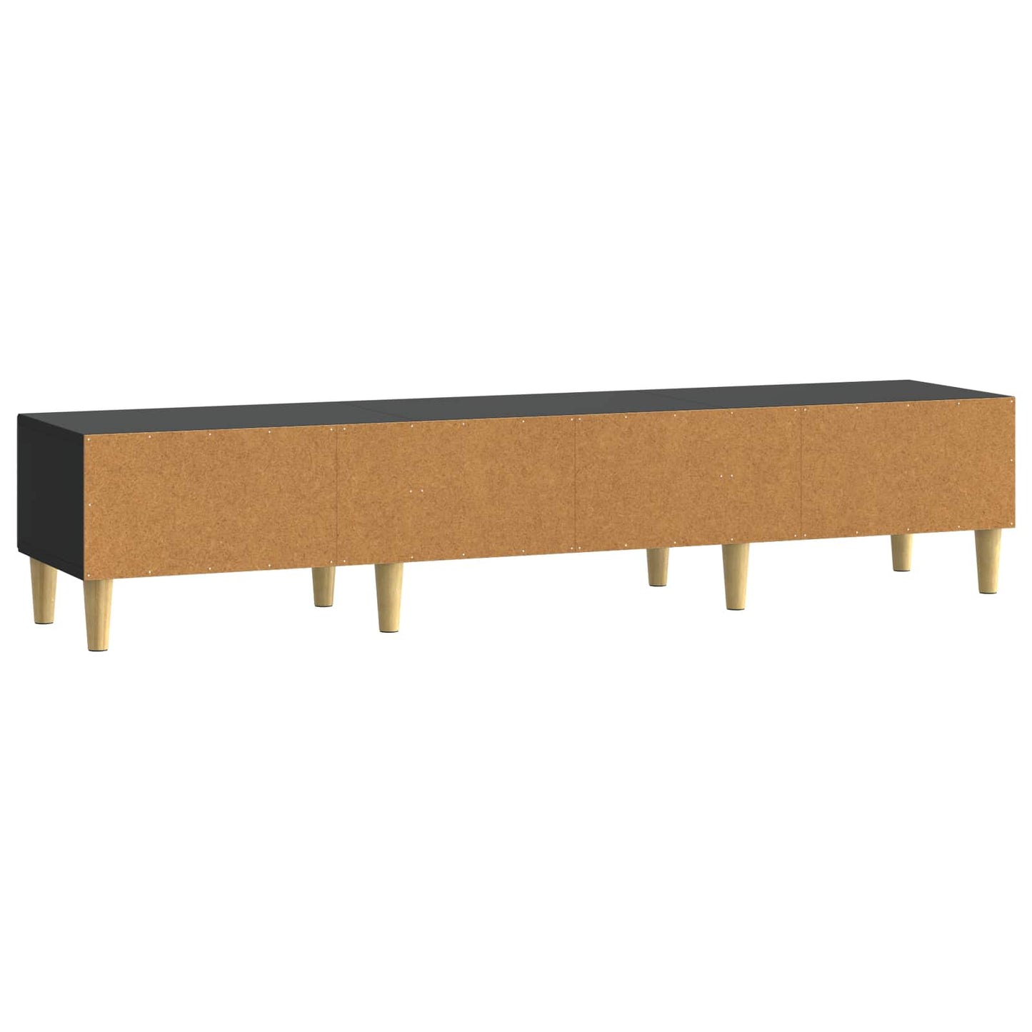 TV-Schränk 147 x 34,5 x 30 cm Schwarz Holzwerkstoff