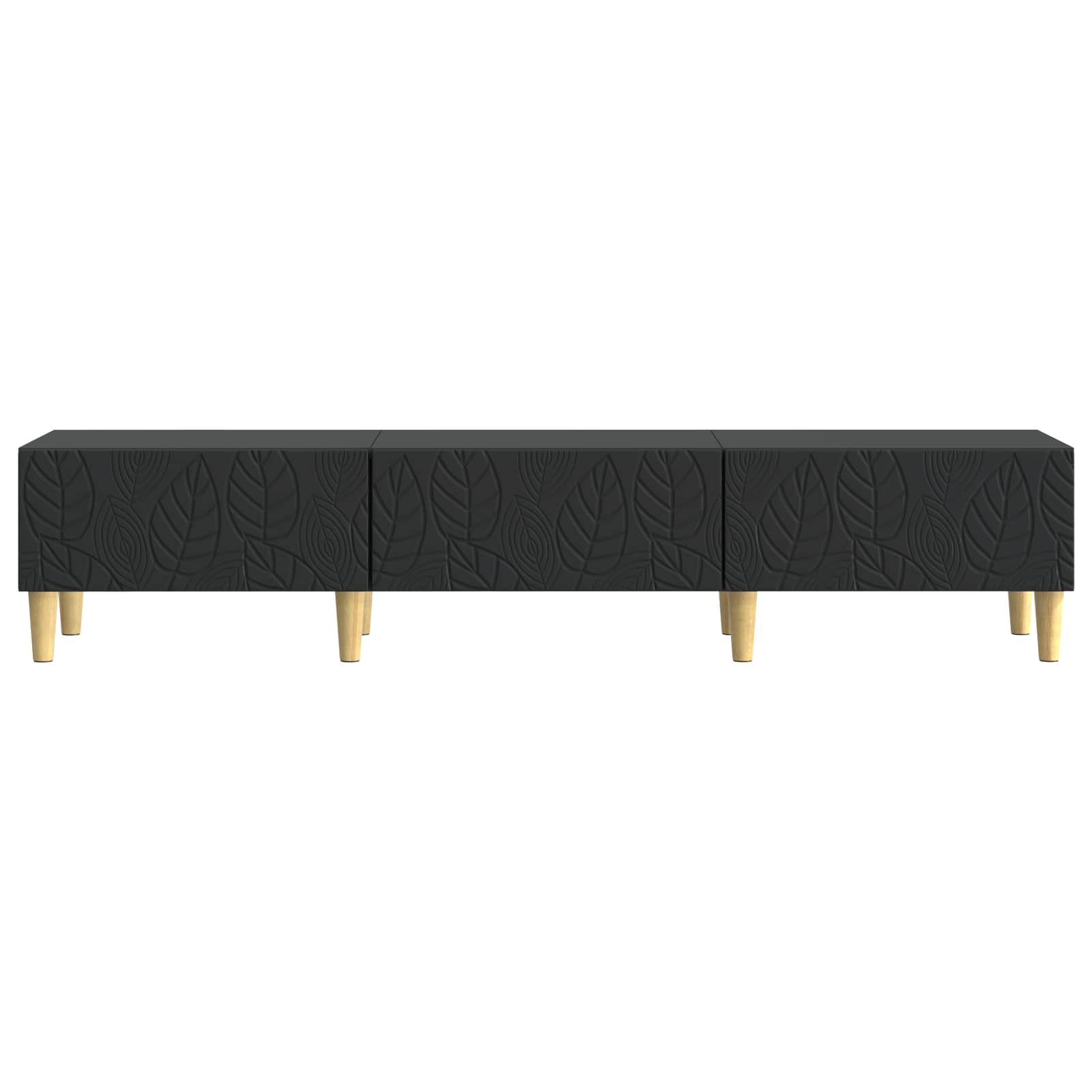 TV-Schränk 147 x 34,5 x 30 cm Schwarz Holzwerkstoff