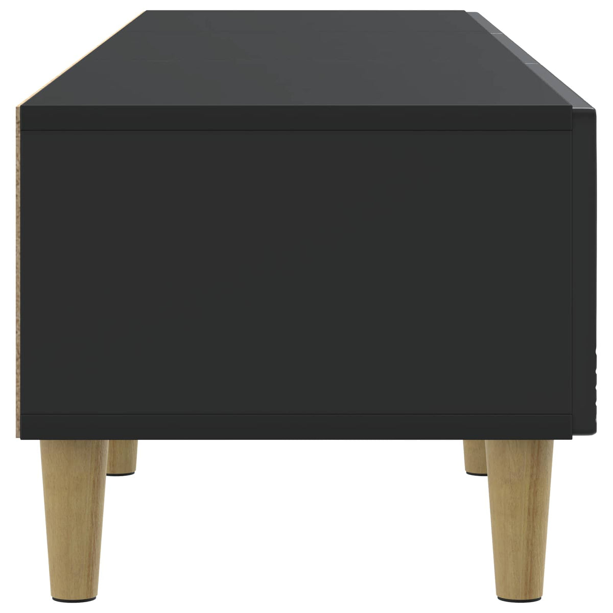TV-Schränk 147 x 34,5 x 30 cm Schwarz Holzwerkstoff