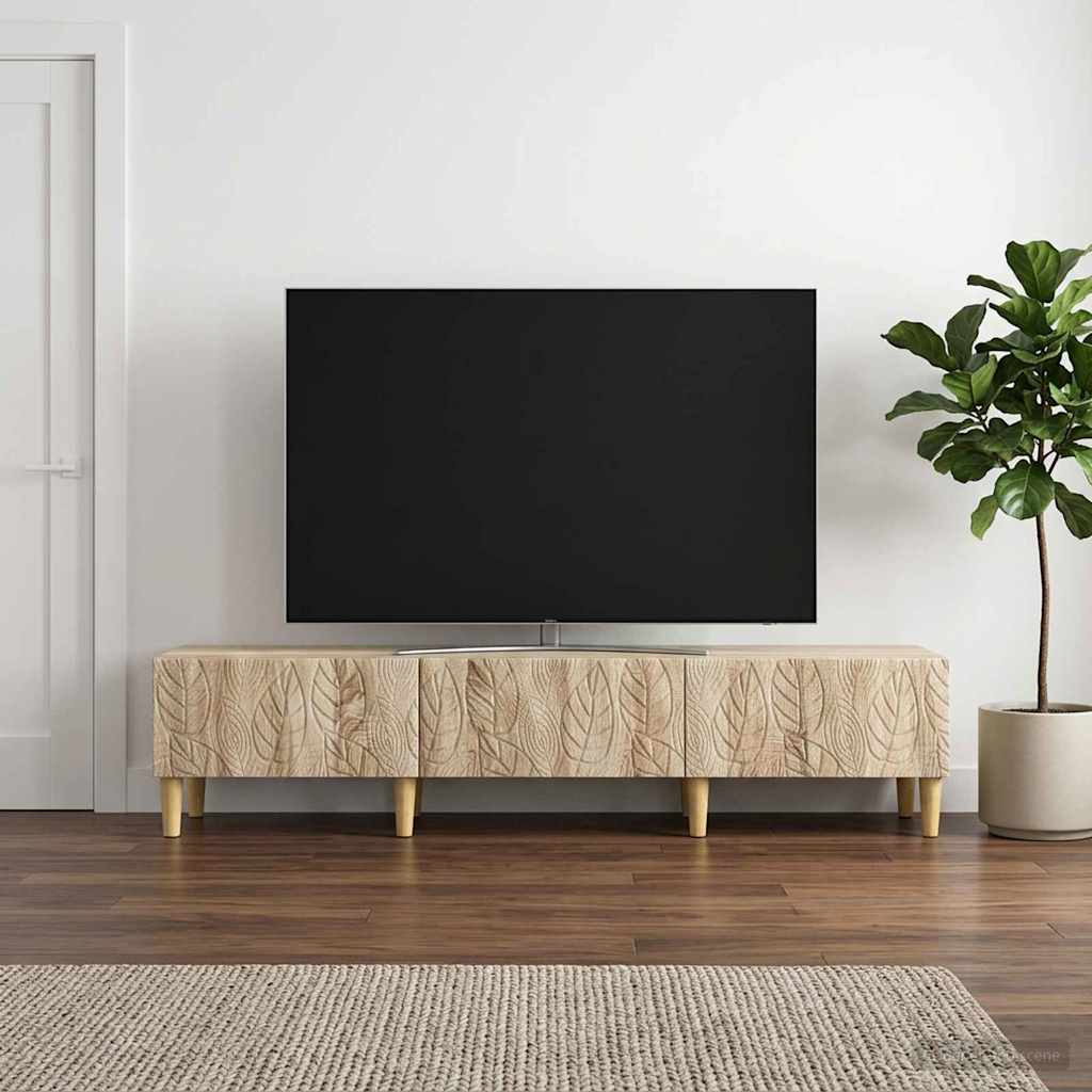 TV-Schränk 147 x 34,5 x 30 cm Sonoma-Eiche Holzwerkstoff
