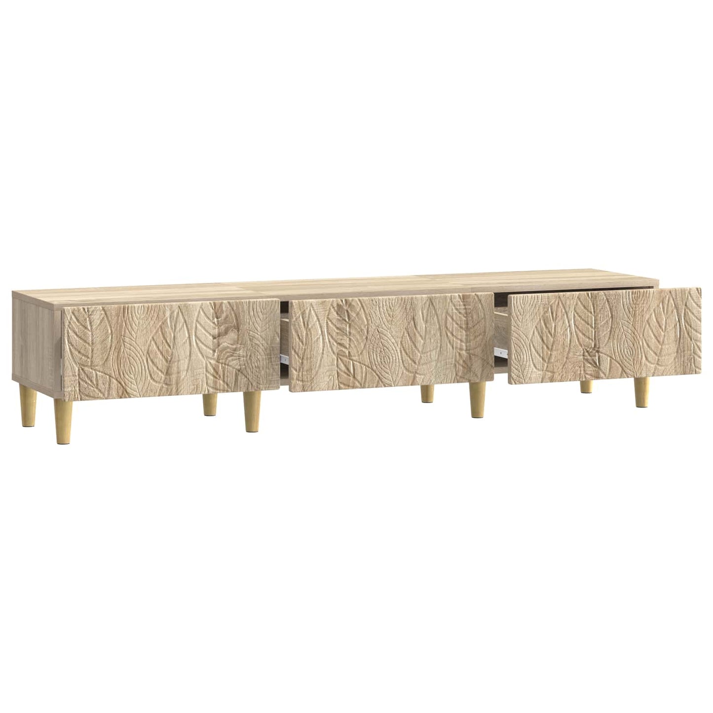 TV-Schränk 147 x 34,5 x 30 cm Sonoma-Eiche Holzwerkstoff