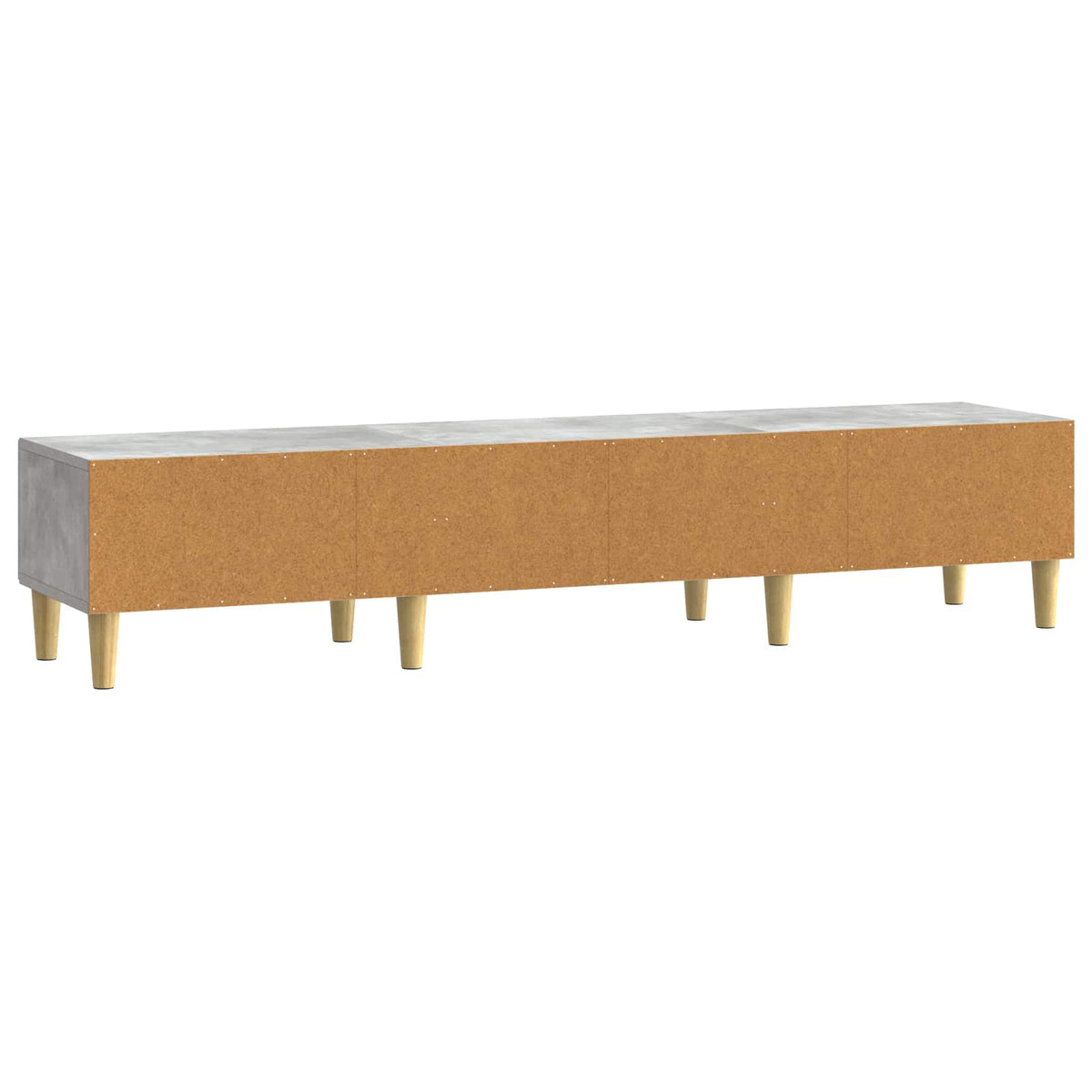 TV-Schränk 147 x 34,5 x 30 cm Betongrau Holzwerkstoff
