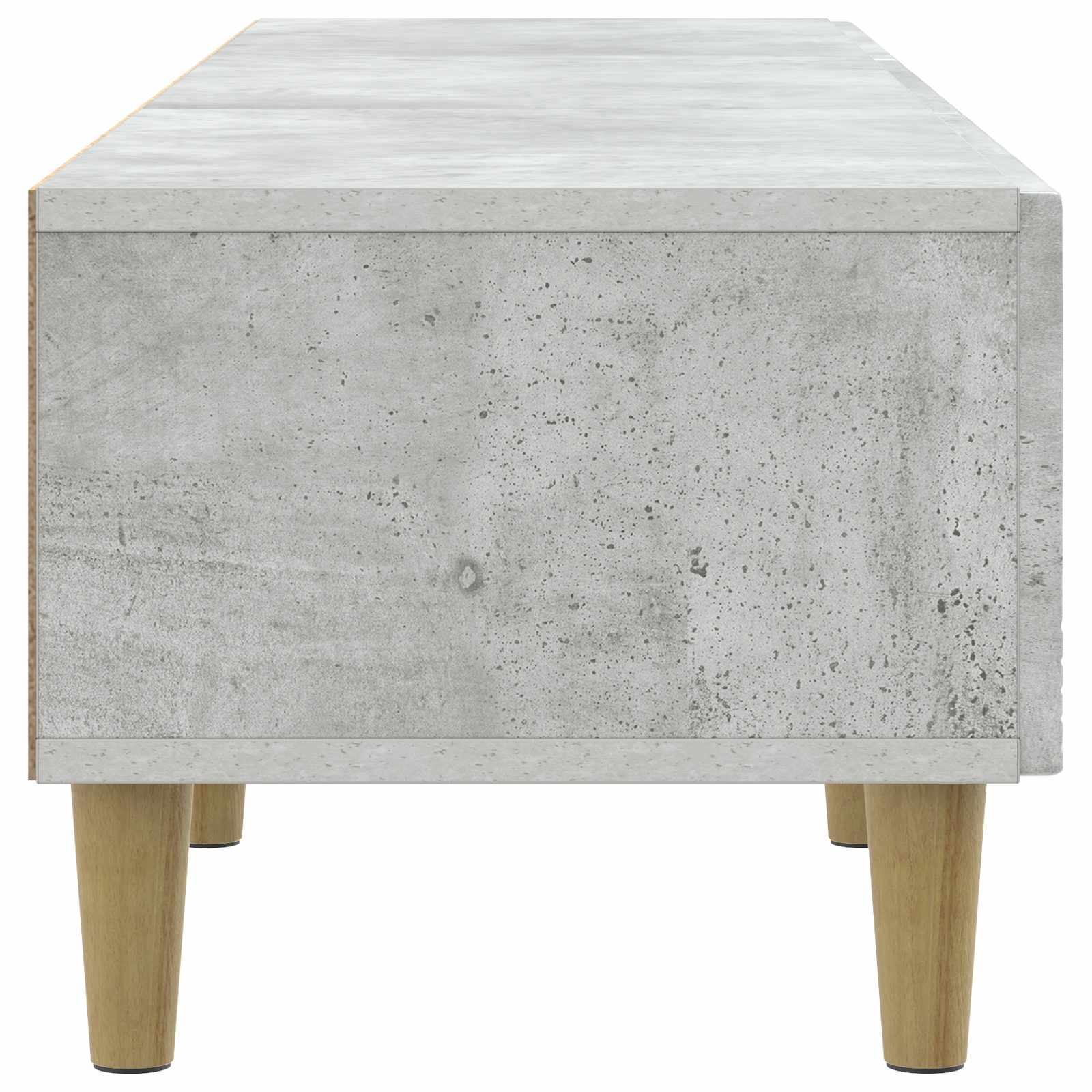 TV-Schränk 147 x 34,5 x 30 cm Betongrau Holzwerkstoff
