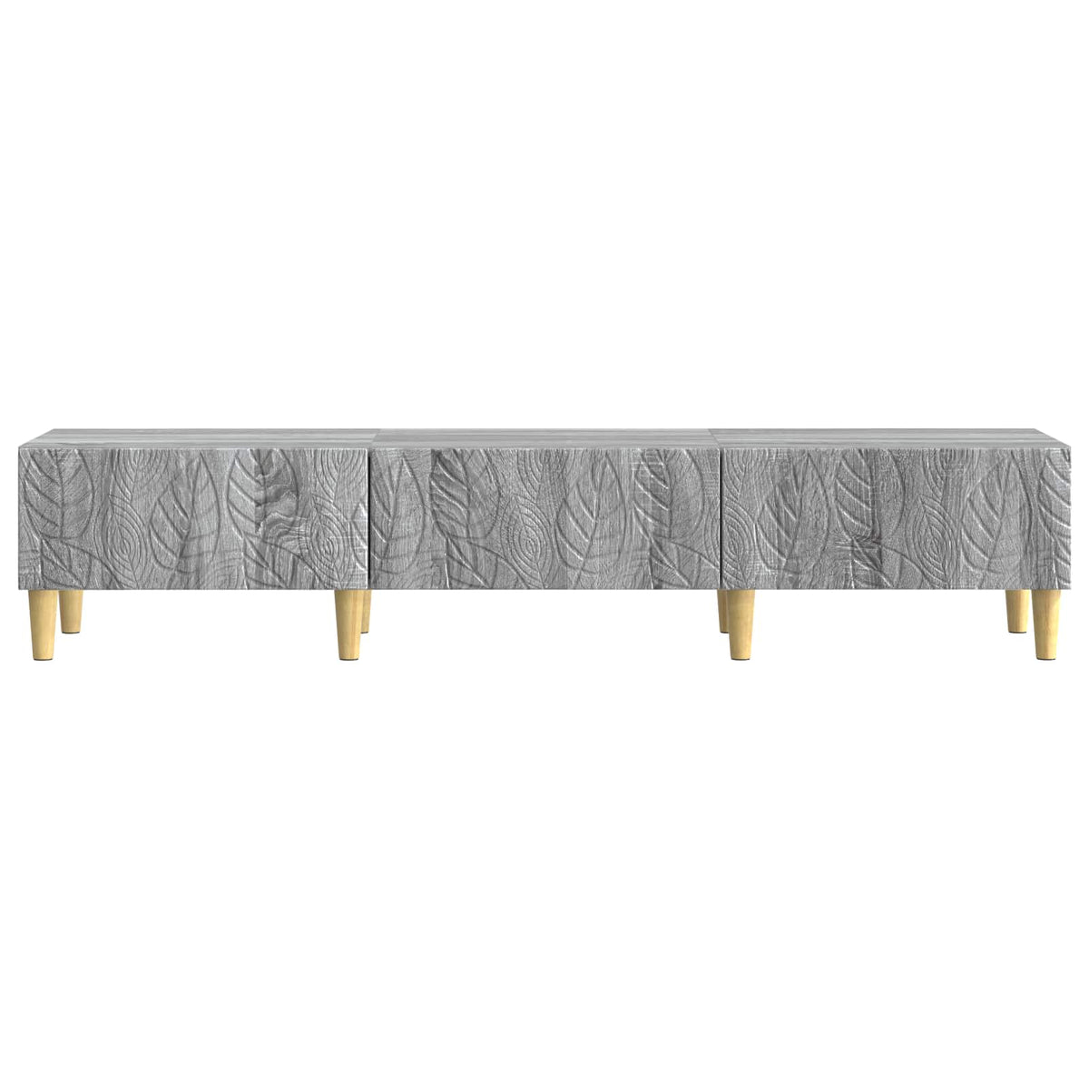 TV-Schränk 147 x 34,5 x 30 cm Grau Sonoma Holzwerkstoff