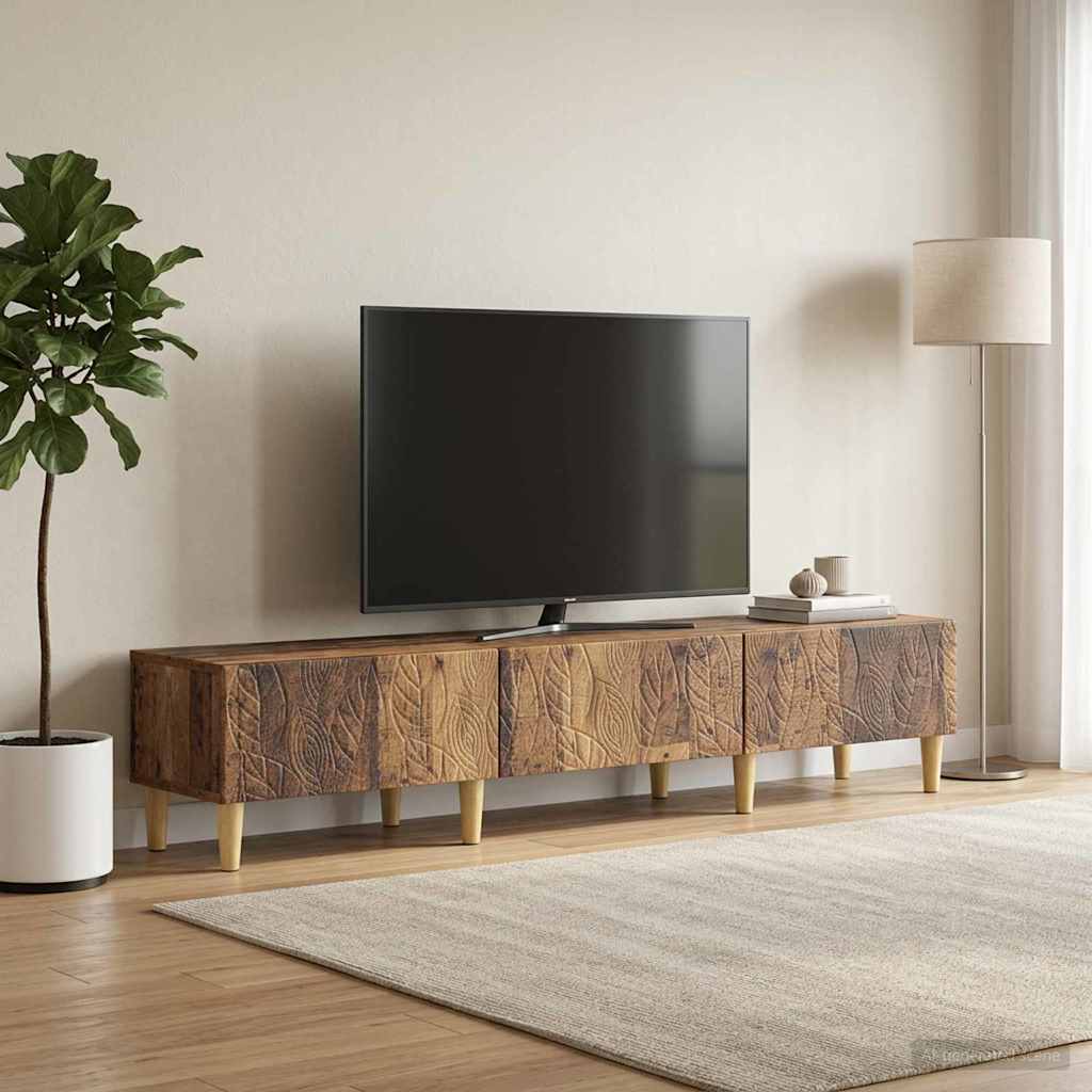 TV-Schränk 147 x 34,5 x 30 cm Altholz Holzwerkstoff