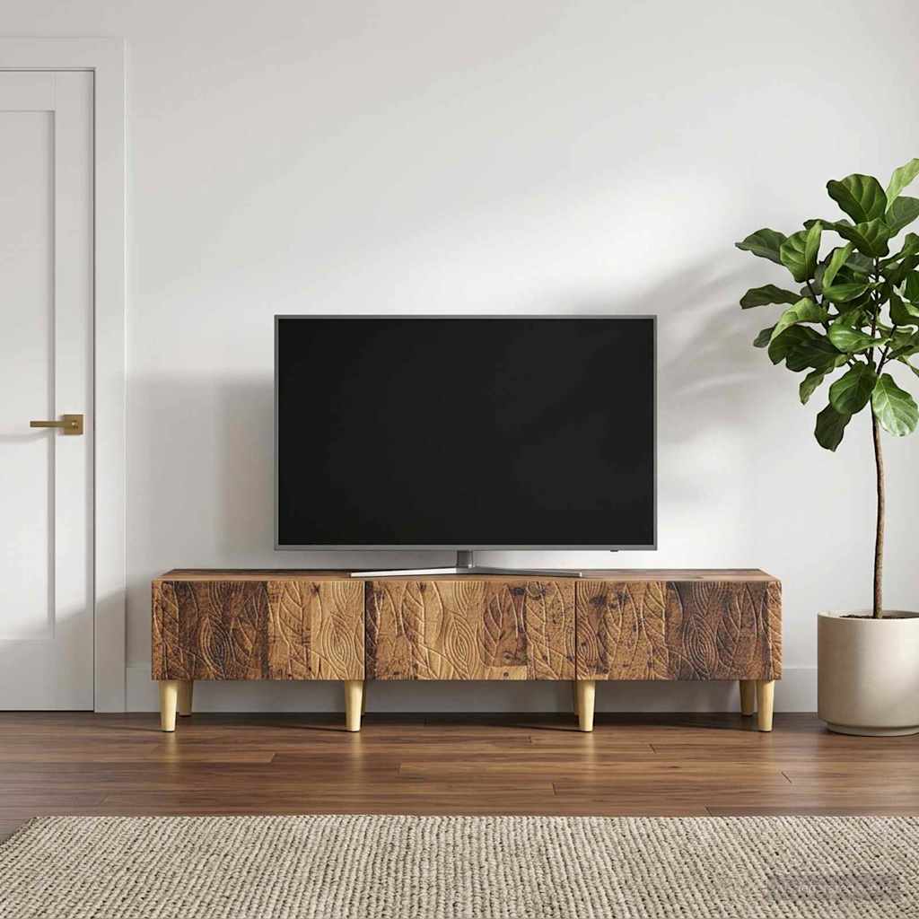 TV-Schränk 147 x 34,5 x 30 cm Altholz Holzwerkstoff