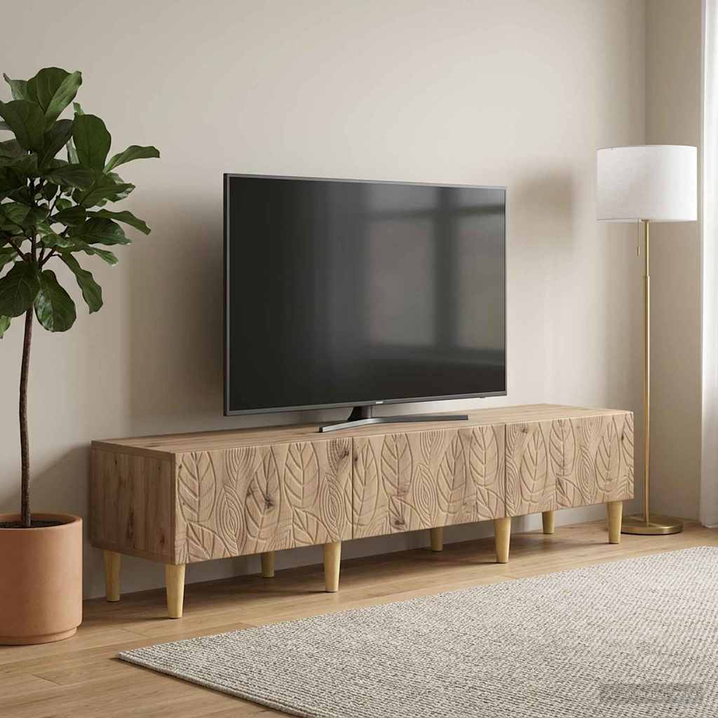 TV-Schränk 147 x 34,5 x 30 cm Artisan-Eiche Holzwerkstoff