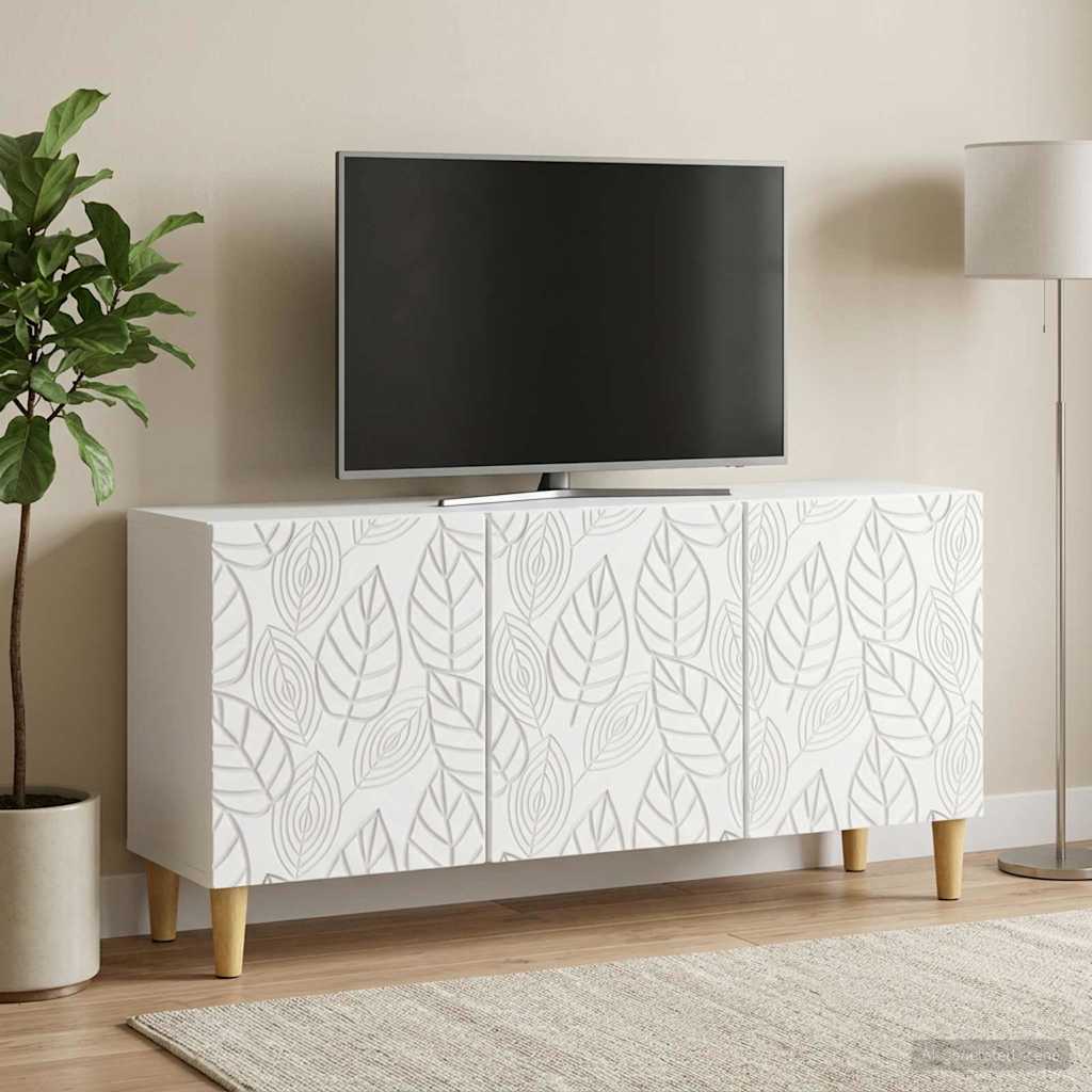 TV-Schränk 99 x 34,5 x 50 cm Weiß Holzwerkstoff